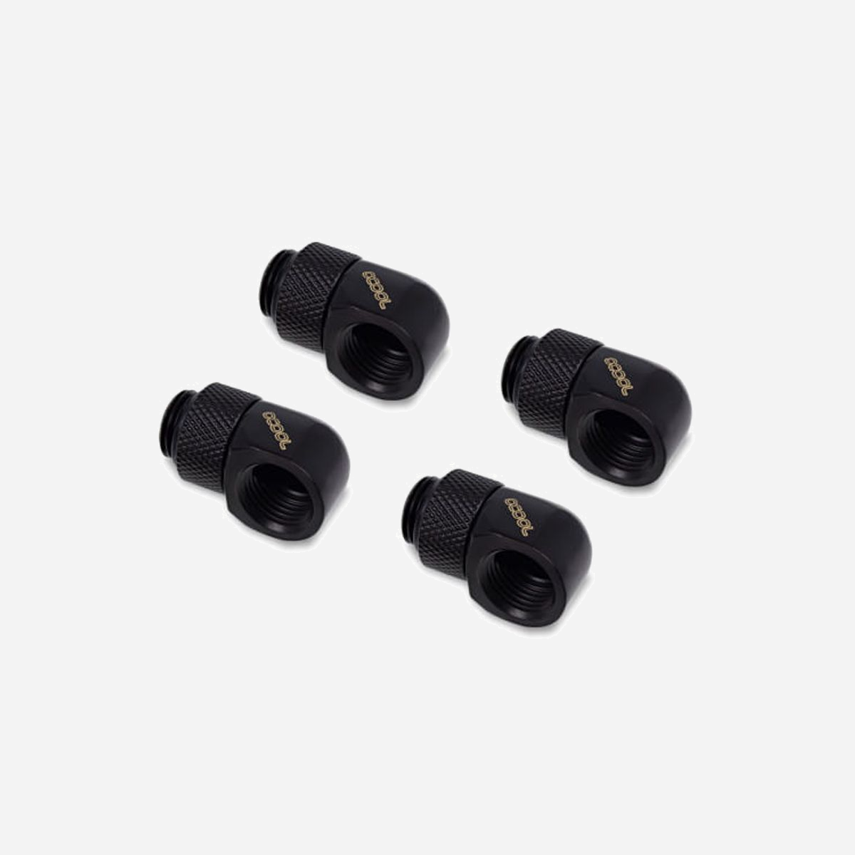 Alphacool Raccord 17615 - Laiton Noir G1/4" - Kit de 4 - Dimensions 18x32x18mm - Conforme CE/RoHS - Pour Systèmes de Refroidissement Liquide - Alphacool 17615. Type: Raccord, Matériel: Laiton, Couleur du produit: Noir. Largeur: 18 mm, Profondeur: 32 mm, Hauteur: 18 mm. Quantité: 4 pièce(s), Largeur du colis: 90 mm, Profondeur du colis: 95 mm