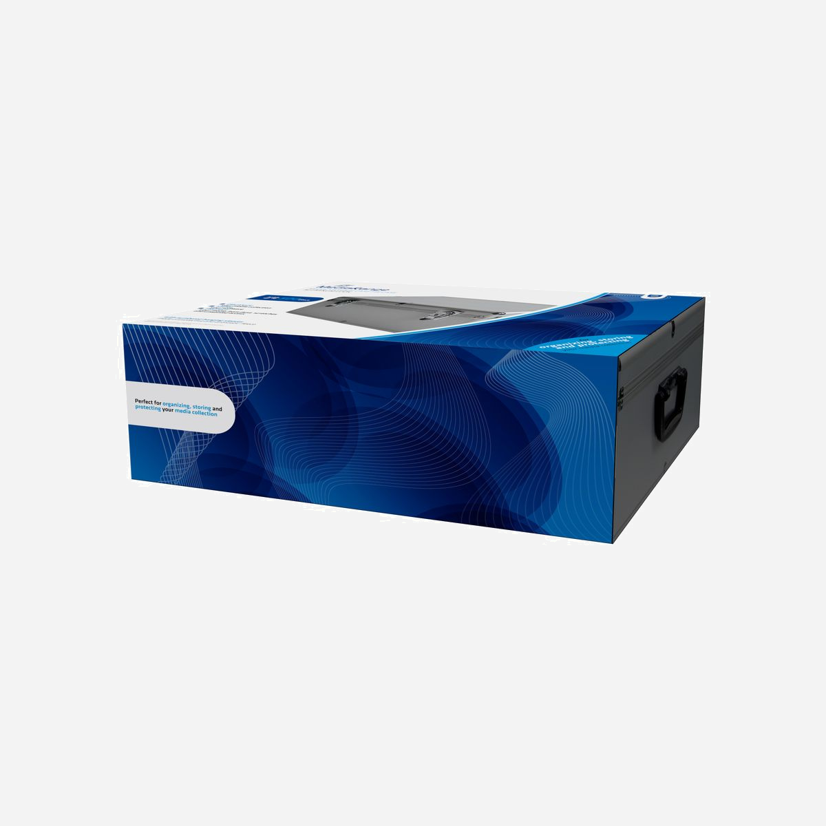 MediaRange BOX77 Caisse Rigide Argent pour 500 Disques Optiques (120mm) - Poignée Aluminium Ergonomique, Toison/Plastique/Bois, 447x300x180mm, RoHS - MediaRange BOX77. Type d'étui: Caisse rigide, Capacité de CD: 500 disques, Couleur du produit: Argent. Quantité: 1 pièce(s), Largeur du colis: 447 mm, Profondeur du colis: 300 mm. Largeur du casier principal (externe): 630 mm, Longueur du casier principal (externe): 330 mm, Hauteur du casier principal (externe): 490 mm