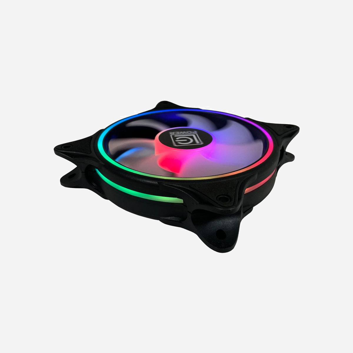 LC-Power LC-CF-120-ARGB-B Ventilateur 120mm ARGB Noir, 800-1300 RPM, 14.6-26.8 dB, 20.35-48.9 CFM, Palier FDB, Connecteur 6-broches, 12V - LC-Power LC-CF-120-ARGB-B. Type: Ventilateur, Diamètre du ventilateur: 12 cm, Vitesse de rotation (min): 800 tr/min, Vitesse de rotation (max): 1300 tr/min, Type de roulement: Palier à dynamique des fluides (FDB). Tension: 12 V. Couleur du produit: Noir