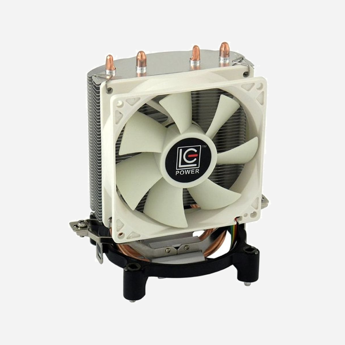 LC-Power LC-CC-95 Refroidisseur CPU 9.2cm, TDP 130W, compatible Intel LGA 775/115x/1200 & AMD AM2/AM3/AM4/FM1/FM2, 1800 RPM, 47.47 CFM - LC-Power LC-CC-95. Type: Refroidisseur, Diamètre du ventilateur: 9,2 cm. Tension: 12 V. Couleur du produit: Argent, Blanc