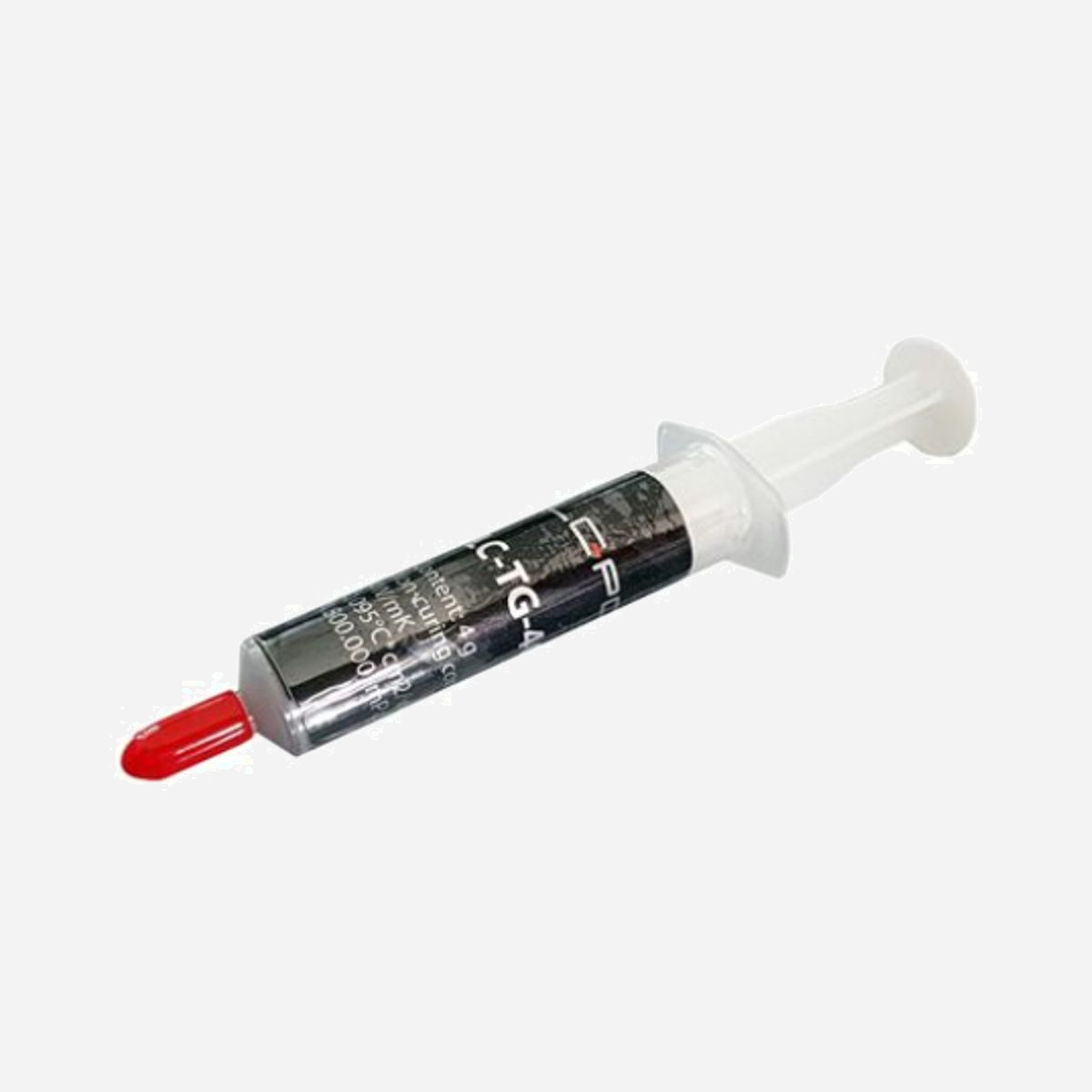 LC-Power LC-TG-4G Pâte Thermique 4g - Conductivité 4 W/m·K, Viscosité 4.800.000 mPas, Résistance Thermique 0,095 °C/W, Plage -50-150°C, Inclut Racloir - LC-Power LC-TG-4G. Type: Pâte thermique, Сonductibilité de la chaleur: 4 W/m·K, Couleur du produit: Gris. Poids: 4 g. Quantité: 1 pièce(s), Largeur du colis: 125 mm, Profondeur du colis: 29 mm