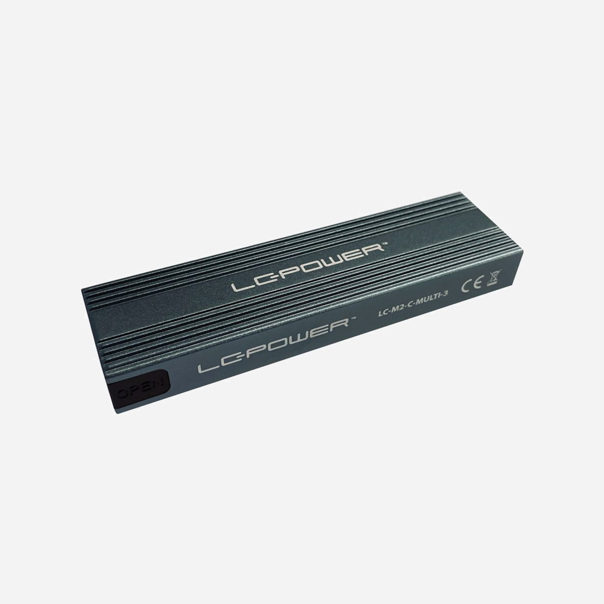 LC-Power LC-M2-C-MULTI-3 Boîtier Externe M.2 NVMe USB 3.2 Gen 2 (3.1 Gen 2) RTL9210B Aluminium/Plastique Anthracite Compatible Windows/macOS - LC-Power LC-M2-C-MULTI-3. Type de produit: Enceinte ssd. Nombre d'unités de stockage pris en charge: 1, Taille de l'unité de stockage: M.2, Interfaces de lecteur de stockage prises en charge: M.2. Couleur du produit: Anthracite