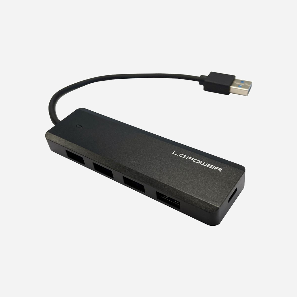LC-Power LC-HUB-U3-4-V2 Hub USB 3.2 Gen 1 Type-A et Type-C, 5 Ports, 5 Mbit/s, câble 0.155m, Noir, Dimensions 12x32x105mm - LC-Power LC-HUB-U3-4-V2. Interface de l'hôte: USB 3.2 Gen 1 (3.1 Gen 1) Type-A, Interfaces Hub: USB 3.2 Gen 1 (3.1 Gen 1) Type-A, USB 3.2 Gen 1 (3.1 Gen 1) Type-C. Taux de transfert de données: 5 Mbit/s, Couleur du produit: Noir, Longueur de câble: 0,155 m. Largeur: 12 mm, Profondeur: 32 mm, Hauteur: 105 mm. Largeur du colis: 20 mm, Profondeur du colis: 106 mm, Hauteur du colis: 180 mm