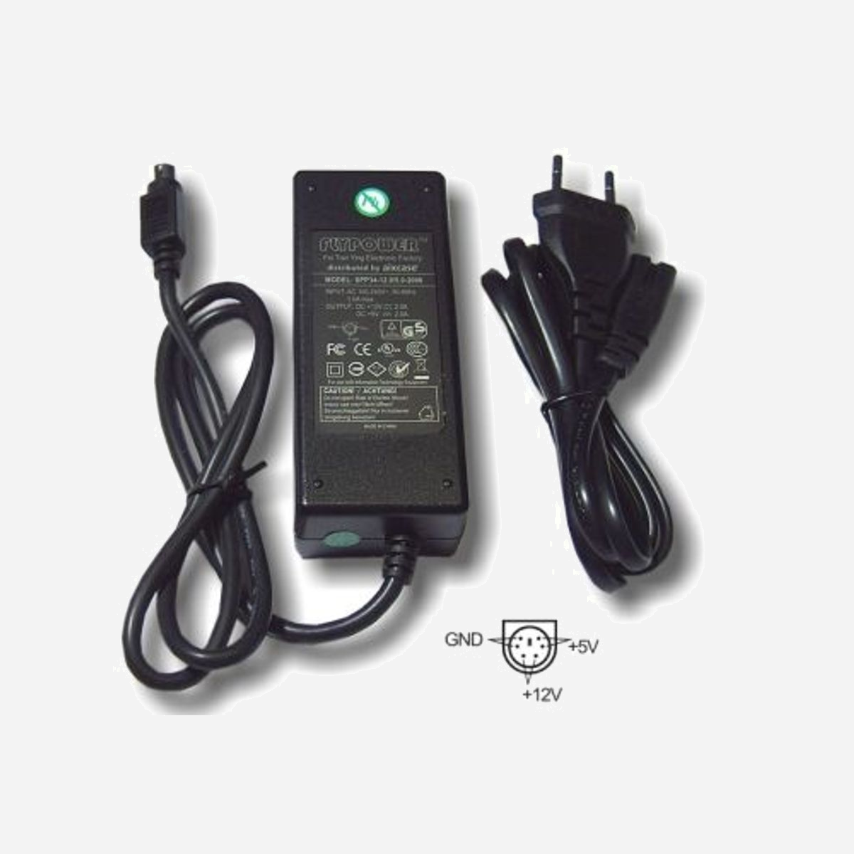 aixcase AIX-PS34-6PIN Alimentation Interne 34W 100-240V AC vers DC, Sortie 5/12V 2A, Câble 1.2m, Boîtier Disque Dur, Certifié CE/RoHS/VDE/TÜV/GS - aixcase AIX-PS34-6PIN. Utilité: Boîtier de disque de stockage, Type d'alimentation d'énergie: Intérieure, Tension d'entrée: 100 - 240 V. Couleur du produit: Noir. Certificats de conformité: CE, RoHS, VDE, Certification: TÜV/GS. Longueur de câble: 1,2 m, Poids: 280 g. Type d'emballage: Sac en polyéthylène