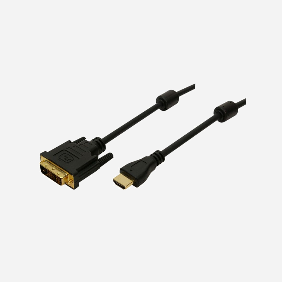 LogiLink CH0015 : Câble HDMI vers DVI-D, 5 mètres, contacts plaqués or, Connecteur 1 HDMI mâle, Connecteur 2 DVI-D femelle, Noir - LogiLink HDMI>DVI-D 5m. Longueur de câble: 5 m, Connecteur 1: HDMI, Connecteur 2: DVI-D