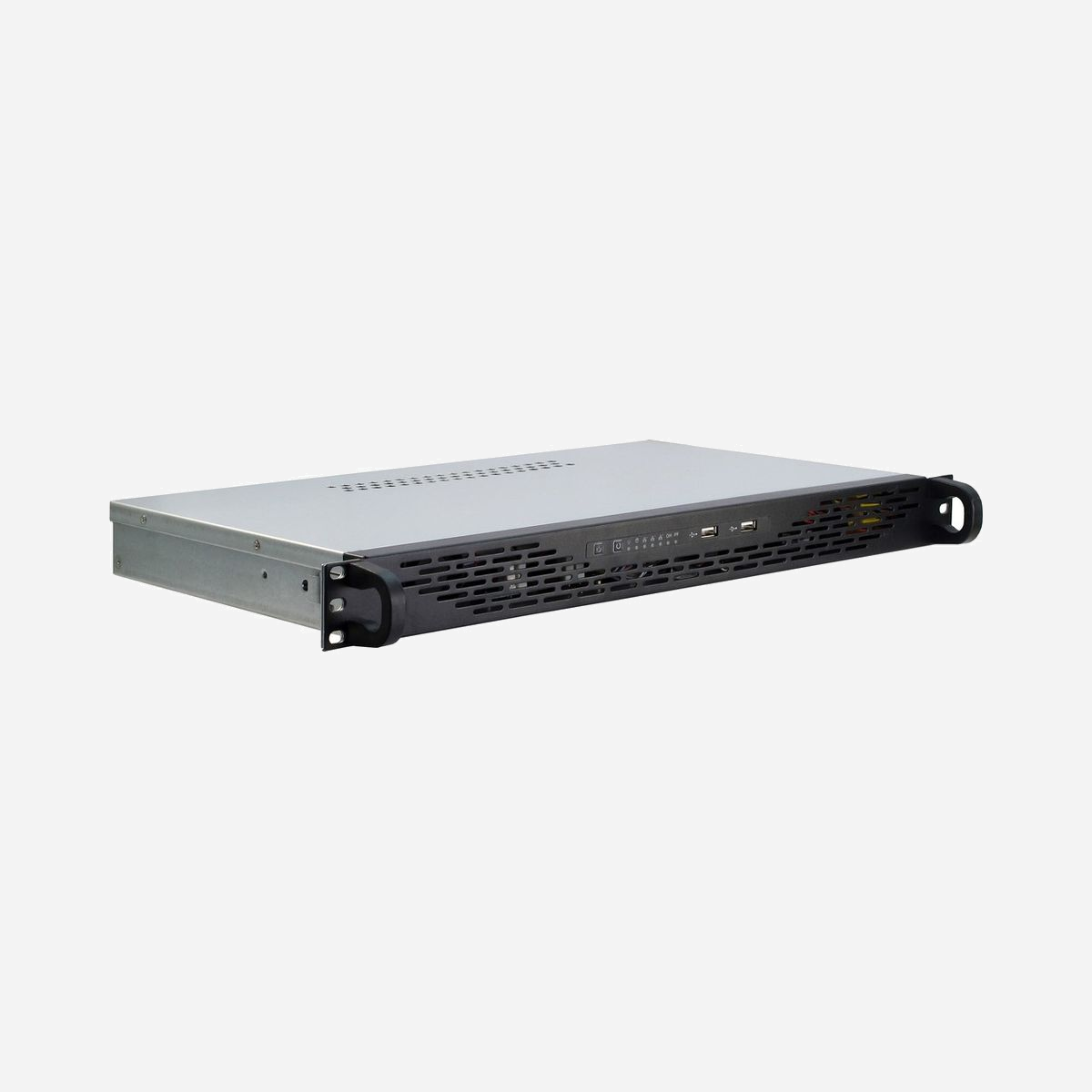 Inter-Tech 1U K-125L Châssis Serveur 1U Mini ITX Acier Gris, 1x 3.5", 2x 2.5", 1x USB 2.0, 1x USB 3.2 Gen 1, 482x278x44.5mm, Ventilateur 4cm - Inter-Tech 1U K-125L. Format: mini ITX, Type: Serveur, Couleur du produit: Gris. Tailles de disques durs supportées: 2.5,3.5". Largeur: 482 mm, Profondeur: 278 mm, Hauteur: 44,5 mm. Largeur du colis: 560 mm, Profondeur du colis: 415 mm, Hauteur du colis: 115 mm. Diamètre du ventilateur: 4 cm