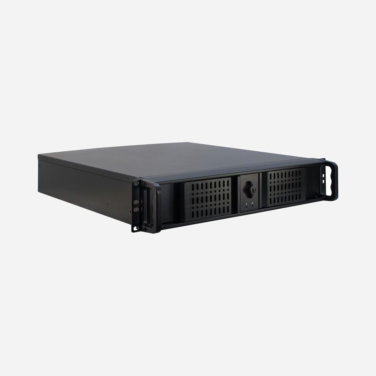 Inter-Tech 2U-2098-SK Châssis Serveur Rackable 2U Acier Noir, Carte Mère micro ATX/Mini-ITX, 8x 3.5", 1x 5.25", 3x 2.5", 2x Vent. 60mm - Inter-Tech 2U-2098-SK. Format: Support, Type: Serveur, Couleur du produit: Noir. Ventilateurs installés avant: 2x 60 mm. Tailles de disques durs supportées: 2.5,3.5". Largeur: 485 mm, Profondeur: 505 mm, Hauteur: 89 mm. Largeur du colis: 545 mm, Profondeur du colis: 620 mm, Hauteur du colis: 175 mm