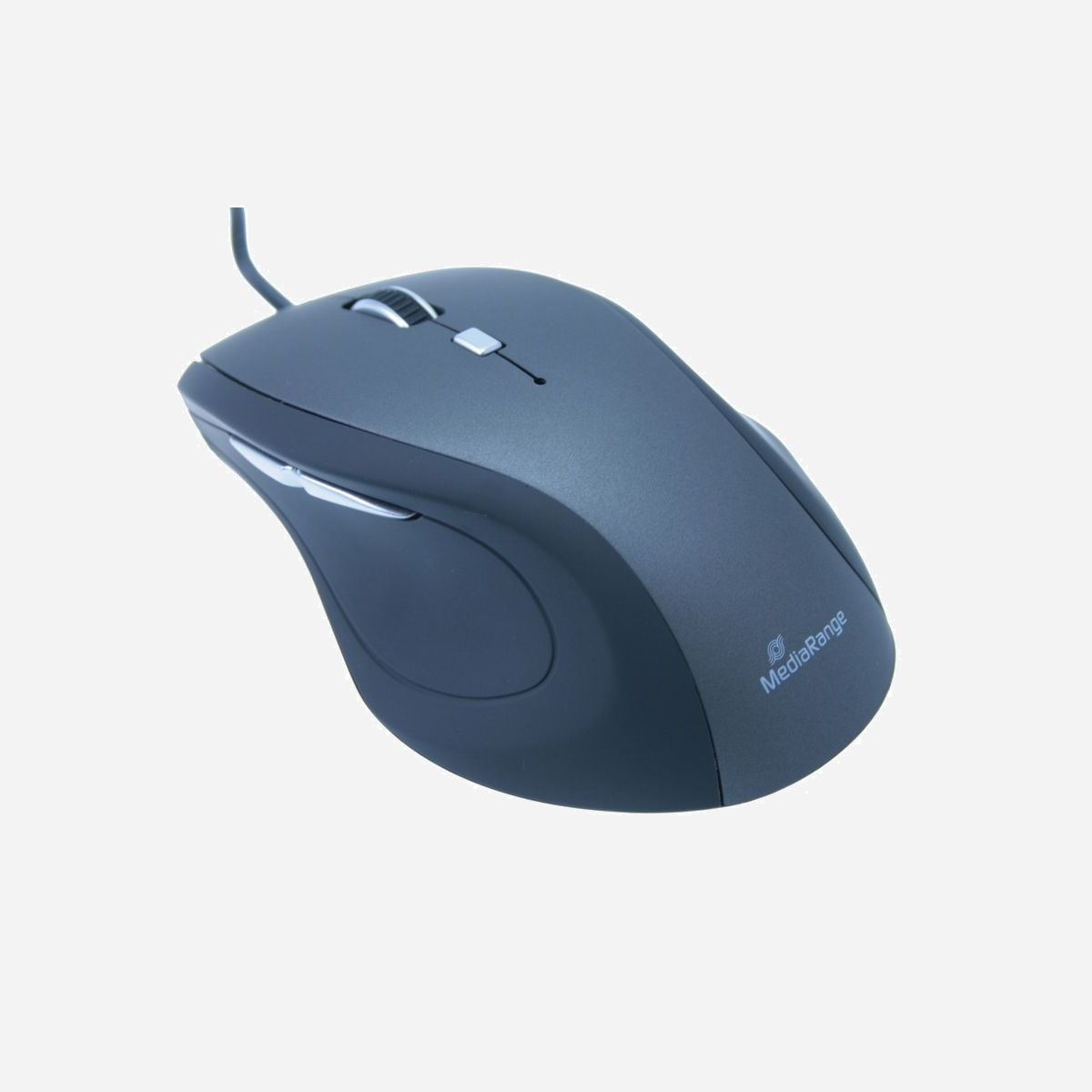 Souris Optique MediaRange MROS202 USB Type-A 2400 DPI 5 Boutons Programmables avec Molette pour Droitier PC/Mac/Linux - MediaRange MROS202. Format: Droitier. Technologie de détecteur de mouvement: Optique, Interface de l'appareil: USB Type-A, Résolution en mouvement: 2400 DPI, Type de boutons: Boutons poussoirs, Quantité de boutons programmables: 5, Type Scroll: Roue. Source d'alimentation: Cable. Couleur du produit: Noir, Gris