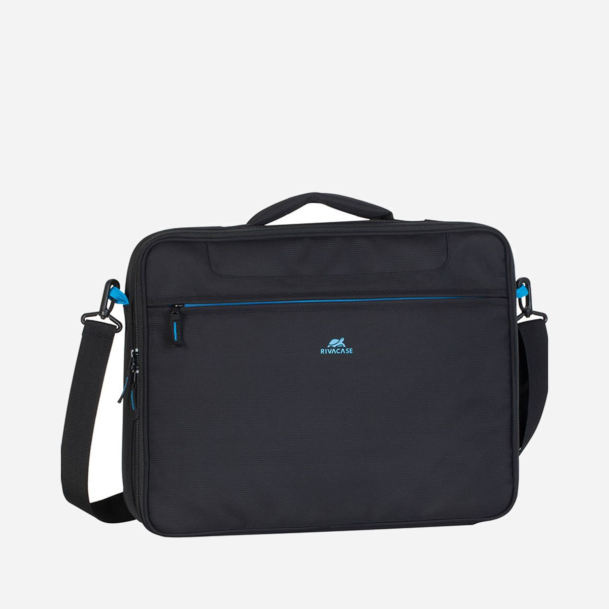 Rivacase 8087-BLACK Sac Messenger 16" Polyester Noir, Compartiment 410x310x50mm, Poche Avant, Sangle Épaule, Dimensions 420x320x70mm, Poids 690g - Rivacase 8087. Type d'étui: Sac Messenger, Taille maximale de l’écran: 40,6 cm (16"), Portable à là main, Sangle épaule. Poids: 690 g. Coloration de surface: Monochromatique