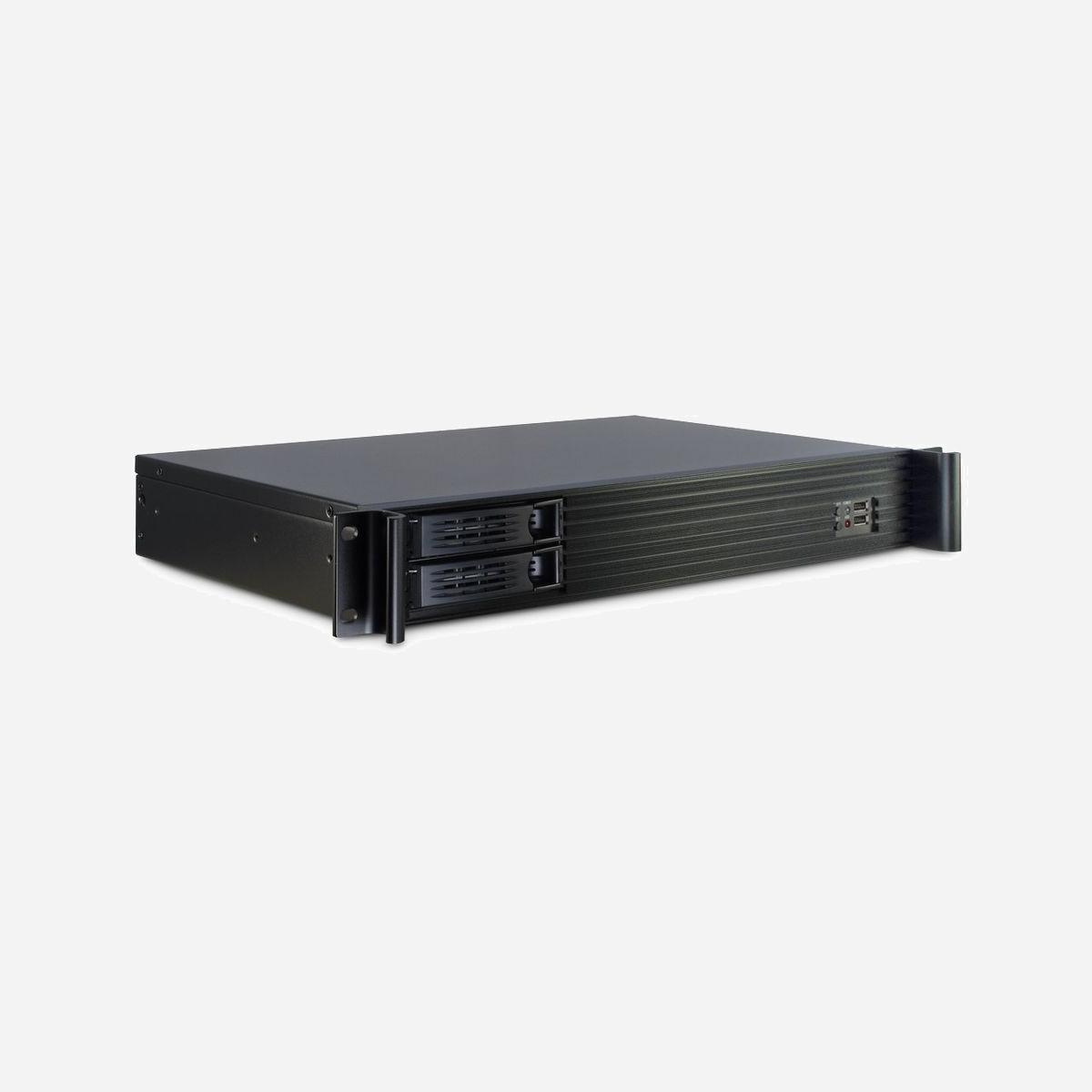 Inter-Tech 1.5U-1528L Châssis Serveur Rackable 1.5U Acier Noir, Mini-ITX, 2x3.5" + 2x2.5", 2x 60mm, ATX, 482x314x65mm - Inter-Tech 1.5U-1528L. Format: Support, Type: Serveur, Couleur du produit: Noir. Facteurs de forme d'alimentation pris en charge: ATX. Ventilateurs installés avant: 2x 60 mm, Prise en charge des diamètres des ventilateurs avants: 60 mm. Tailles de disques durs supportées: 2.5,3.5". Largeur: 482 mm, Profondeur: 314 mm, Hauteur: 65 mm