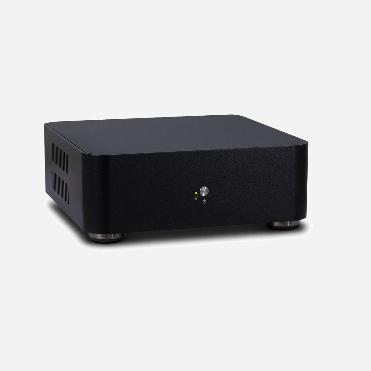 Inter-Tech ITX A60 Mini Tower Noir, Boîtier PC ITX Aluminium, Alimentation Externe 60W, 2 Baies 2.5", 2x USB 3.2 Gen 1, Dimensions 200x200x73mm - Inter-Tech ITX A60. Format: Mini Tower, Type: PC, Couleur du produit: Noir. Alimentation d'énergie: 60 W, Emplacement d'alimentation: Externe. Tailles de disques durs supportées: 2.5". Largeur: 200 mm, Profondeur: 200 mm, Hauteur: 73 mm. Câbles inclus: Secteur, Largeur du colis: 135 mm, Profondeur du colis: 240 mm