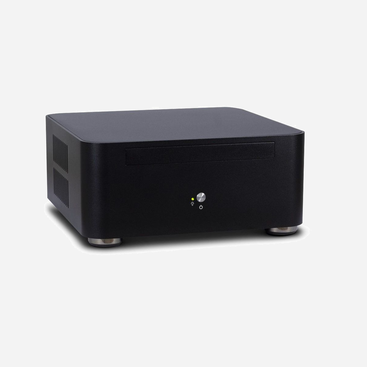 Inter-Tech ITX A80S Mini Tower Noir - Boîtier PC ITX Aluminium, Alimentation Externe 60W, Baies 5.25/3.5/2.5", 2x USB 3.2 Gen 1, 200x200x88mm - Inter-Tech ITX A80S. Format: Mini Tower, Type: PC, Couleur du produit: Noir. Alimentation d'énergie: 60 W, Emplacement d'alimentation: Externe. Tailles de disques durs supportées: 2.5,3.5,5.25". Largeur: 200 mm, Profondeur: 200 mm, Hauteur: 88 mm. Câbles inclus: Secteur, Largeur du colis: 150 mm, Profondeur du colis: 240 mm