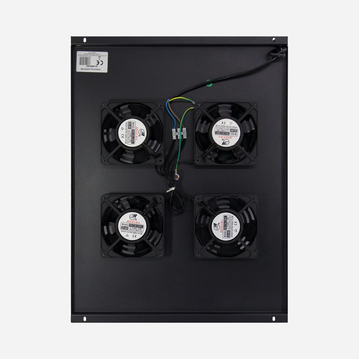 Inter-Tech SWSN-800 Panneau Ventilation Noir avec 4 Ventilateurs 240V 413x547x39mm pour Montage Jusqu'à 80cm - Inter-Tech SWSN-800. Type: Panneau ventilation, Couleur du produit: Noir, Nombre de ventilateurs: 4 ventilateur(s). Tension d'entrée: 240 V. Largeur: 413 mm, Profondeur: 547 mm, Hauteur: 39 mm. Quantité: 1 pièce(s), Poids du paquet: 4,17 kg