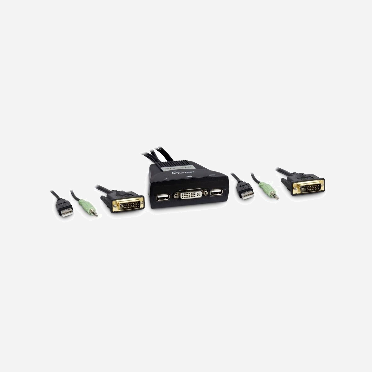 Inter-Tech KVM-LS-21DA Commutateur KVM DVI-I USB 2 Ports, Résolution 1920x1200 60Hz, Audio, Noir, 85x80x30mm - Inter-Tech KVM-LS-21DA DVI. Port clavier: USB, Port souris: USB, Port vidéo: DVI-I. Type HD: Full HD, Résolution maximale: 1920 x 1200 pixels, Largeur de bande vidéo: 60 Hz. Couleur du produit: Noir. Largeur: 85 mm, Profondeur: 80 mm, Hauteur: 30 mm. Poids du paquet: 420 g