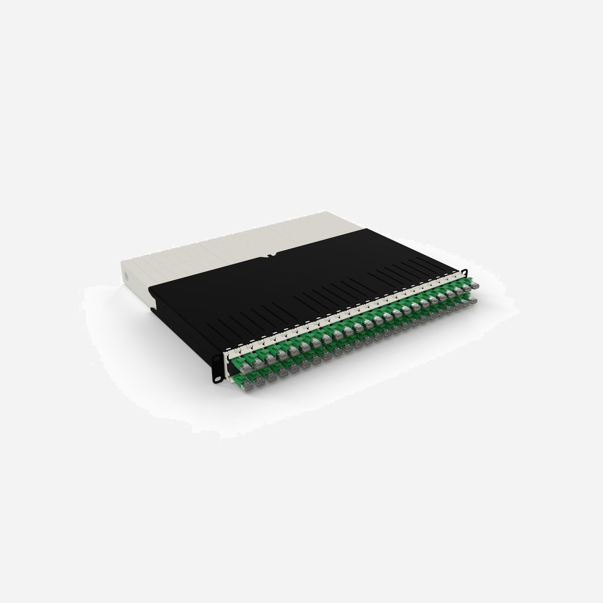 PATCHBOX PONEX8STPGR : Câble Réseau Cat6a U/FTP (STP) Vert 0.8m RJ45 Mâle-Mâle Contacts Or -20°C à 60°C, ISO/IEC 11801 Class Ea - Le patchbox.one est la solution ultime de gestion des câbles pour votre baie réseau. Avec 24 câbles rétractables, il garde votre baie organisée sur le long terme, rendant votre infrastructure IT plus rentable. Grâce à cette solution tout-en-un, vous pouvez utiliser jusqu'à 50 % d’espace supplémentaire dans la baie, réduire considérablement les temps d'arrêt des serveurs et rendre l'installation, la maintenance et le dépannage jusqu'à 10 fois plus rapides. Nos câbles Cat.6a respectent les normes ISO et vous permettent d’alimenter vos équipements via PoE (STP) et PoE++ (UTP), ou bien de choisir des câbles en fibre optique ultra-flexibles et peu sensibles aux courbures, fabriqués avec la fibre Corning® ClearCurve®. Nos câbles Cat.6a sont disponibles en 8 couleurs différentes (noir, bleu, rouge, vert, jaune, blanc, gris et violet), et nos câbles en fibre optique sont proposés en versions OS2 et OM4 avec des connecteurs LC-LC et LC-SC.