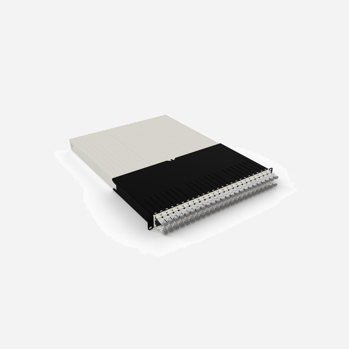 PATCHBOX PONE30STPWH : Gestionnaire de câbles réseau 30RU, 24 câbles Cat6a U/FTP (STP) 1.8m, RJ-45 mâle, contacts or, blanc, 482x600x44mm, PoE - Le patchbox.one est la solution ultime de gestion des câbles pour votre baie réseau. Avec 24 câbles rétractables, il garde votre baie organisée sur le long terme, rendant votre infrastructure IT plus rentable. Grâce à cette solution tout-en-un, vous pouvez utiliser jusqu'à 50 % d’espace supplémentaire dans la baie, réduire considérablement les temps d'arrêt des serveurs et rendre l'installation, la maintenance et le dépannage jusqu'à 10 fois plus rapides. Nos câbles Cat.6a respectent les normes ISO et vous permettent d’alimenter vos équipements via PoE (STP) et PoE++ (UTP), ou bien de choisir des câbles en fibre optique ultra-flexibles et peu sensibles aux courbures, fabriqués avec la fibre Corning® ClearCurve®. Nos câbles Cat.6a sont disponibles en 8 couleurs différentes (noir, bleu, rouge, vert, jaune, blanc, gris et violet), et nos câbles en fibre optique sont proposés en versions OS2 et OM4 avec des connecteurs LC-LC et LC-SC.