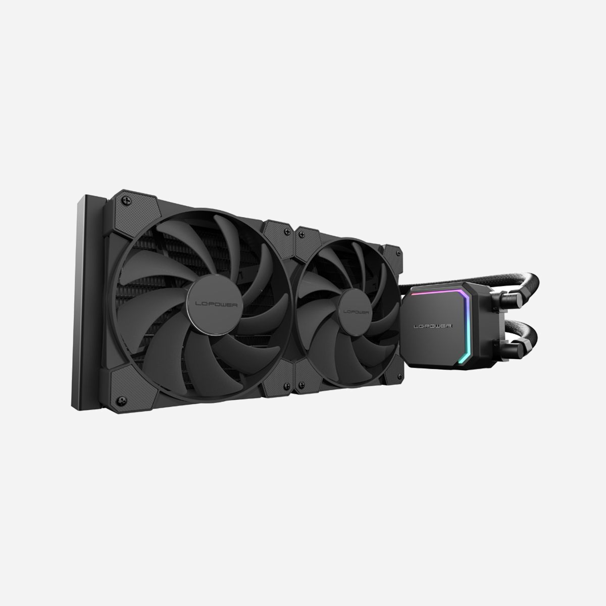 LC-Power LC-CC-280-B Refroidissement Liquide CPU All-in-One 2x140mm - Compatible Intel LGA1851/1700/1200 & AMD AM5/AM4 - TDP 280W, 18-35dB - LC-Power LC-CC-280-B. Type: Refroidisseur de liquide tout-en-un, Diamètre du ventilateur: 14 cm. Largeur: 360 mm, Profondeur: 220 mm, Hauteur: 160 mm. Couleur du produit: Noir