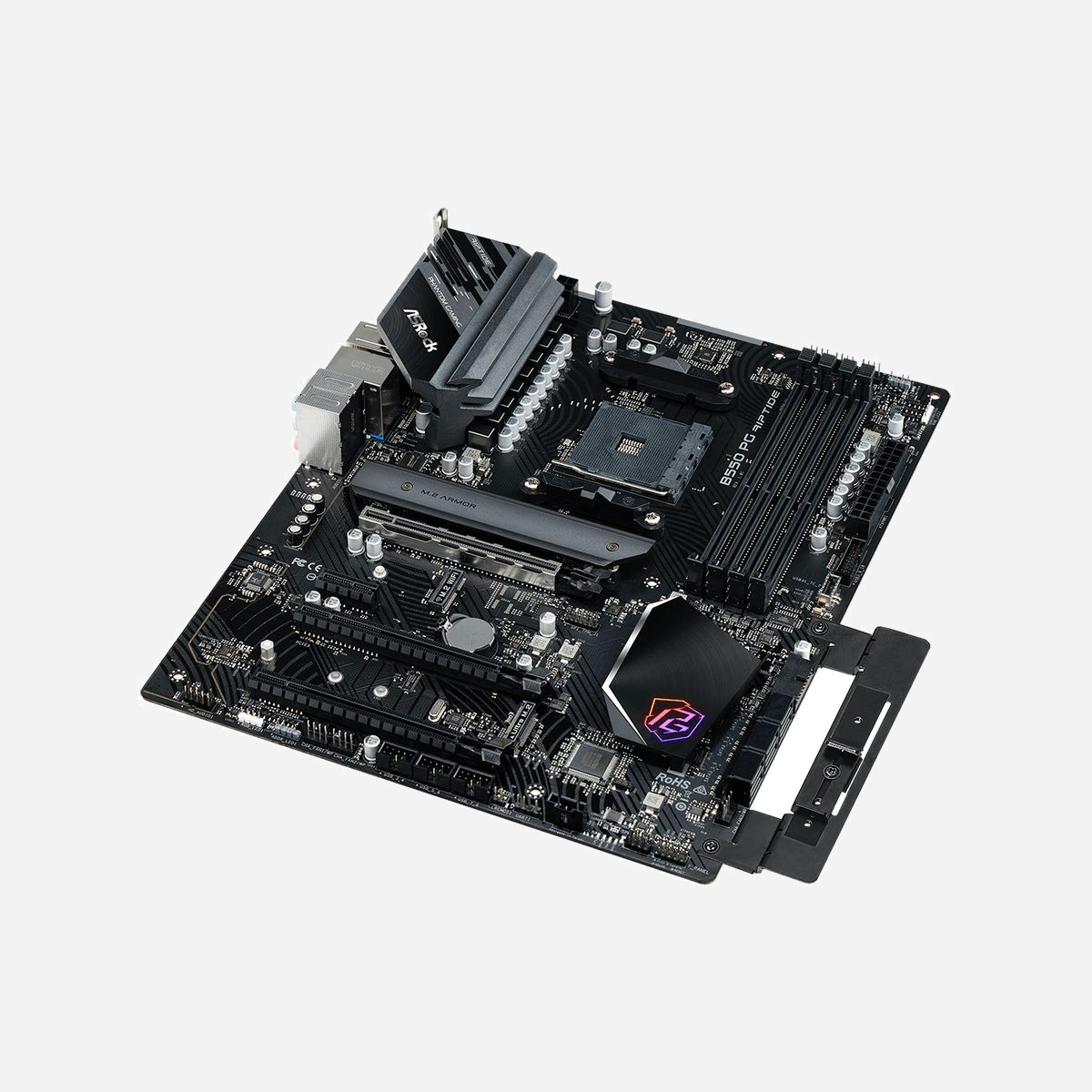 Asrock B550 PG Riptide : Carte mère AMD B550 Socket AM4, DDR4, 128Go max, M.2, SATA III, 2.5GbE Killer E3100G, ATX, CrossFireX/Quad-GPU CrossFireX - Asrock B550 PG Riptide. Fabricant de processeur: AMD, Socket de processeur (réceptable de processeur): Emplacement AM4, Processeurs compatibles: AMD Ryzen 3000 Series, AMD Ryzen 5000 Series. Types de mémoire pris en charge: DDR4-SDRAM, Mémoire interne maximale: 128 Go, Type de support (slot): DIMM. Interfaces de lecteur de stockage prises en charge: M.2, SATA III, Types de lecteurs de stockage pris en charge: HDD & SSD, Niveaux RAID: 0, 1, 10. Technologie de Traitement en parallèle: CrossFireX, Quad-GPU CrossFireX, Résolution maximale: 4096 x 2160 pixels. Type d'interface Ethernet: 2.5 Gigabit Ethernet, Contrôleur de réseau local (LAN): Killer E3100G