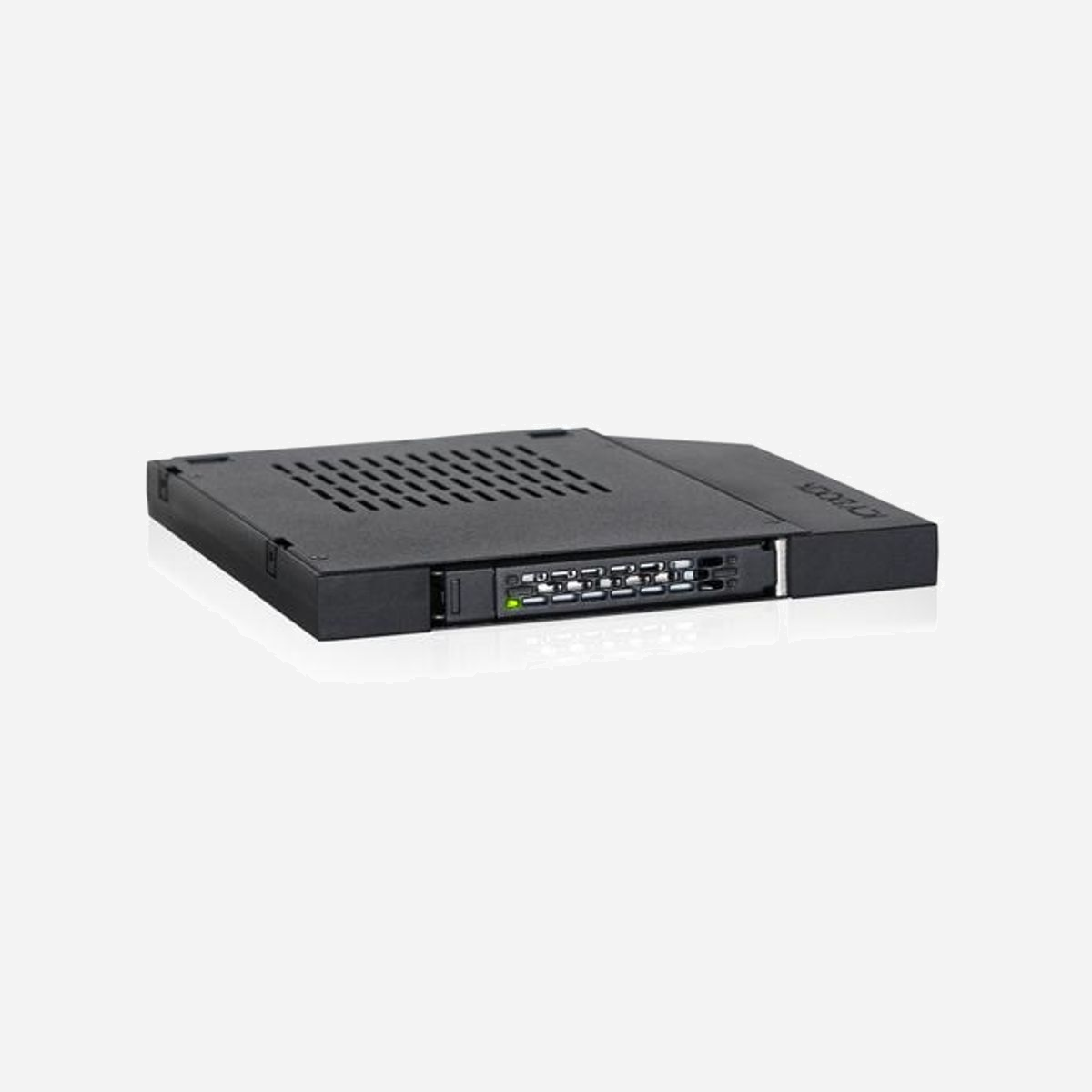 Icy Dock MB411SPO-1B : Cage HDD 2.5" en métal noir, 12.7mm, pour baie de lecteur. Compatibilité HDD 2.5", Certifications CE, REACH, RoHS. - Icy Dock MB411SPO-1B. Type: Cage disque dur, Couleur du produit: Noir, Taille du disque dur: 2.5". Largeur: 12,7 mm, Profondeur: 127,8 mm, Hauteur: 129,4 mm. Poids du paquet: 234 g