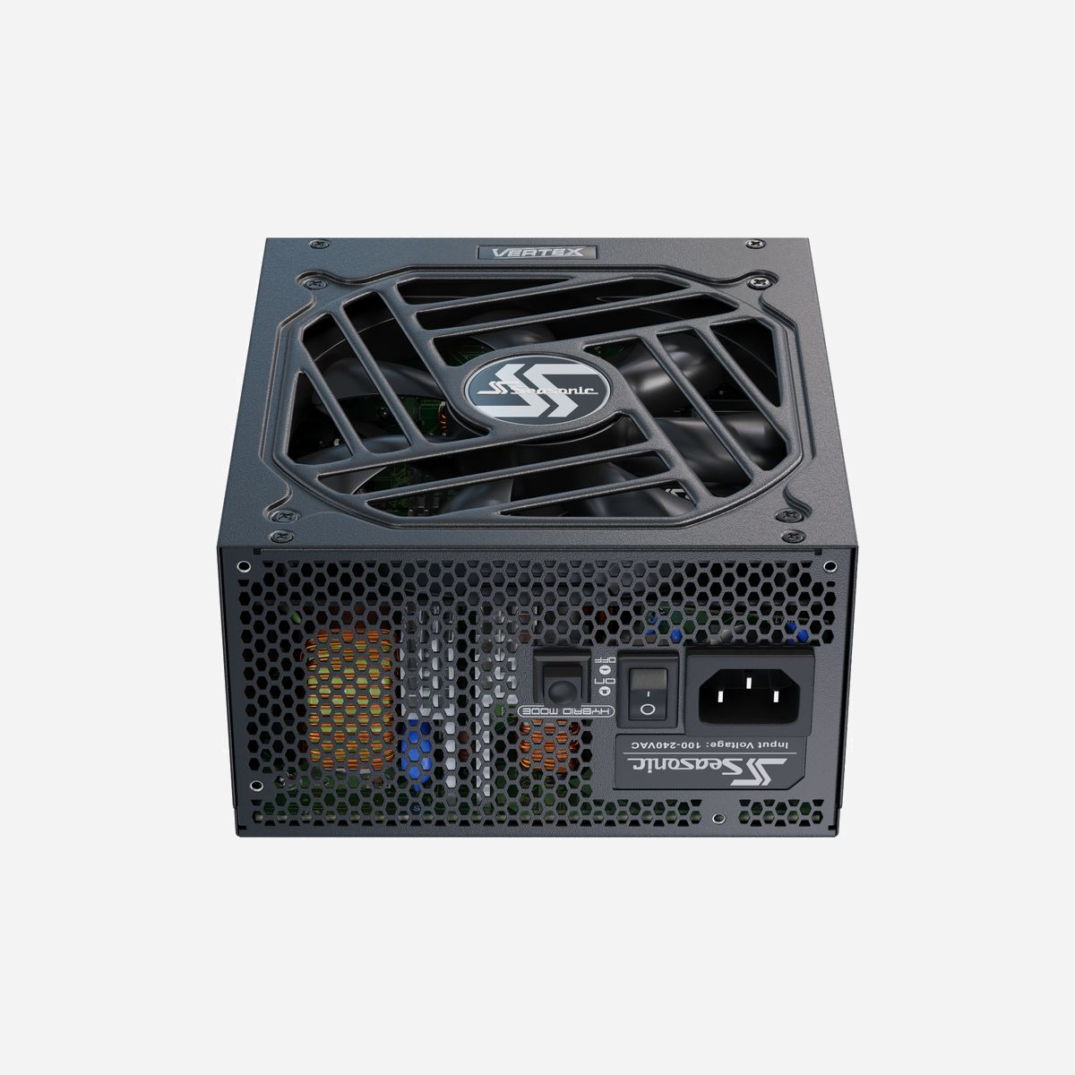 Seasonic VERTEX GX-850 Alimentation ATX 3.0 850W 80+ Gold Modulaire, Ventilateur 135mm FDB, Protections OVP/OCP/OPP/SCP/UVP, Câbles inclus - Seasonic VERTEX GX-850. Puissance totale: 850 W, Tension d'entrée AC: 100 - 240 V, Fréquence d'entrée AC: 50 - 60 Hz. Connecteur de la carte mère: 20+4 pin ATX, Longueur de câble d'alimentation de carte-mère: 61 cm, Longueur du câble d'alimentation SATA: 950 mm. Utilité: PC, Facteur de forme de l'unité d'alimentation: ATX, Certification 80 PLUS: 80 PLUS Gold. Couleur du produit: Noir, Type de refroidissement: Actif, Diamètre du ventilateur: 13,5 cm. Câbles inclus: Secteur, UC, PCIe, Peripheral (Molex), Peripheral (Molex) to SATA 3.3, SATA