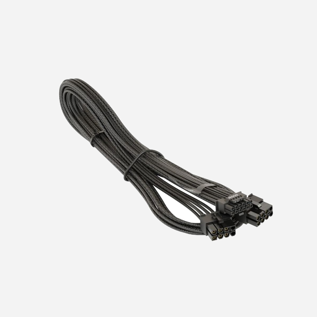Seasonic Câble 12VHPWR 0.75m - Connecteur 12VHPWR mâle vers 2x PCI-E (8-pin) mâle coudé, AWG 16, Compatible Seasonic PRIME/FOCUS GX/PX et séries Platinum/X - Seasonic Kabel 12VHPWR. Longueur de câble: 0,75 m, Connecteur 1: 12VHPWR, Connecteur 2: 2 x PCI-E (8-pin). Poids: 173 g. Quantité: 1 pièce(s)