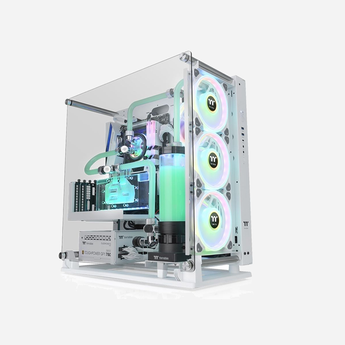Thermaltake Core P3 TG Pro - Boîtier PC Midi Tower Blanc - ATX/EATX/microATX/Mini-ITX - Ventirad 180mm - GPU 450mm - Radiateurs 420mm - USB 3.2 Gen1/Gen2 Type-A/Type-C - Thermaltake Core P3 TG Pro. Format: Midi Tower, Type: PC, Couleur du produit: Blanc. Facteurs de forme d'alimentation pris en charge: PS2. Prise en charge des diamètres des ventilateurs avants: 120,140 mm, Pris en charge des diamètres des ventilateurs latérals: 120,140 mm, Pris en charge des diamètres des ventilateurs supérieurs: 120,140 mm. Tailles de disques durs supportées: 2.5,3.5", Facteur de forme SSD: 2.5". Largeur: 268 mm, Profondeur: 500 mm, Hauteur: 535 mm