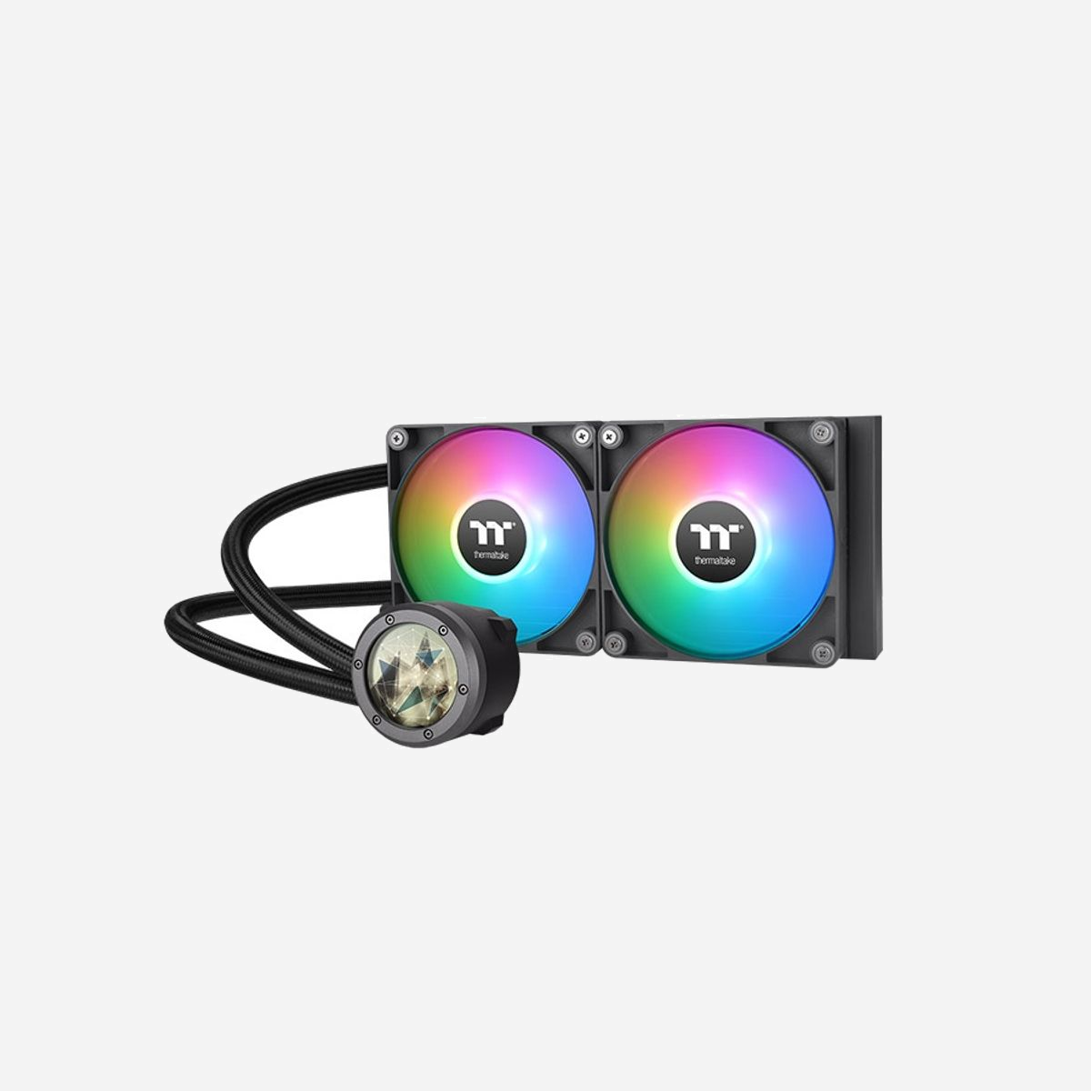 Thermaltake TH240 V2 Ultra Refroidisseur Liquide All-in-One CPU, 2 ventilateurs 120mm, 1500-3000 RPM, 57.05 CFM, 2.23 mmH2O, Sockets Intel/AMD - Thermaltake TH240 V2 Ultra. Type: Refroidisseur de liquide tout-en-un, Diamètre du ventilateur: 12 cm, Vitesse de rotation (min): 1500 tr/min, Vitesse de rotation (max): 3000 tr/min, Pression d'air maximale: 2,23 mmH2O. Couleur du produit: Noir