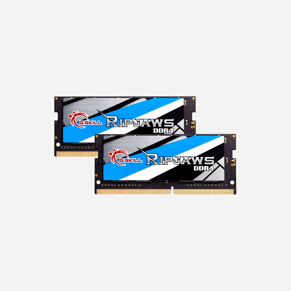 G.Skill Ripjaws DDR4 32Go (2x16Go) 2666MHz PC/Serveur - F4-2666C19D-32GRS - Latence CAS 43 - Double Canal - Tension 1.2V - G.Skill Ripjaws F4-2666C19D-32GRS. composant pour: PC/serveur, Mémoire interne: 32 Go, Disposition de la mémoire (modules x dimensions): 2 x 16 Go, Type de mémoire interne: DDR4, Fréquence de la mémoire: 2666 MHz, Latence CAS: 43