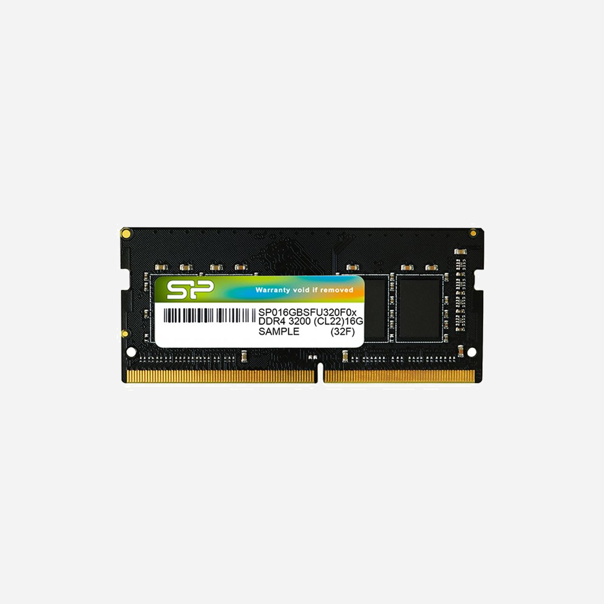 Silicon Power Module Mémoire 16GB DDR4 3200MHz SO-DIMM 260-pin 1.2V CL22 Unbuffered pour Ordinateur Portable (SP016GBSFU320X02) - Silicon Power SP016GBSFU320X02. composant pour: Ordinateur portable, Mémoire interne: 16 Go, Disposition de la mémoire (modules x dimensions): 1 x 16 Go, Type de mémoire interne: DDR4, Fréquence de la mémoire: 3200 MHz, Support de mémoire: 260-pin SO-DIMM, Latence CAS: 22