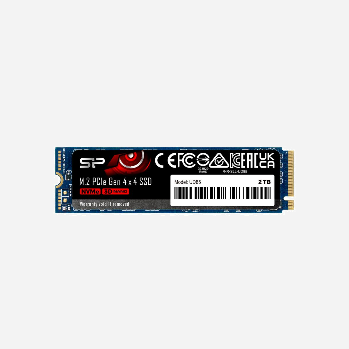 Silicon Power UD85 SSD 250Go M.2 PCIe 4.0 NVMe 1.4 3D NAND 2280 Lecture 3300Mo/s Écriture 1300Mo/s Chiffrement Matériel - Silicon Power UD85. Capacité du Solid State Drive (SSD): 250 Go, Facteur de forme SSD: M.2, Vitesse de lecture: 3300 Mo/s, Vitesse d'écriture: 1300 Mo/s, composant pour: PC/ordinateur portable