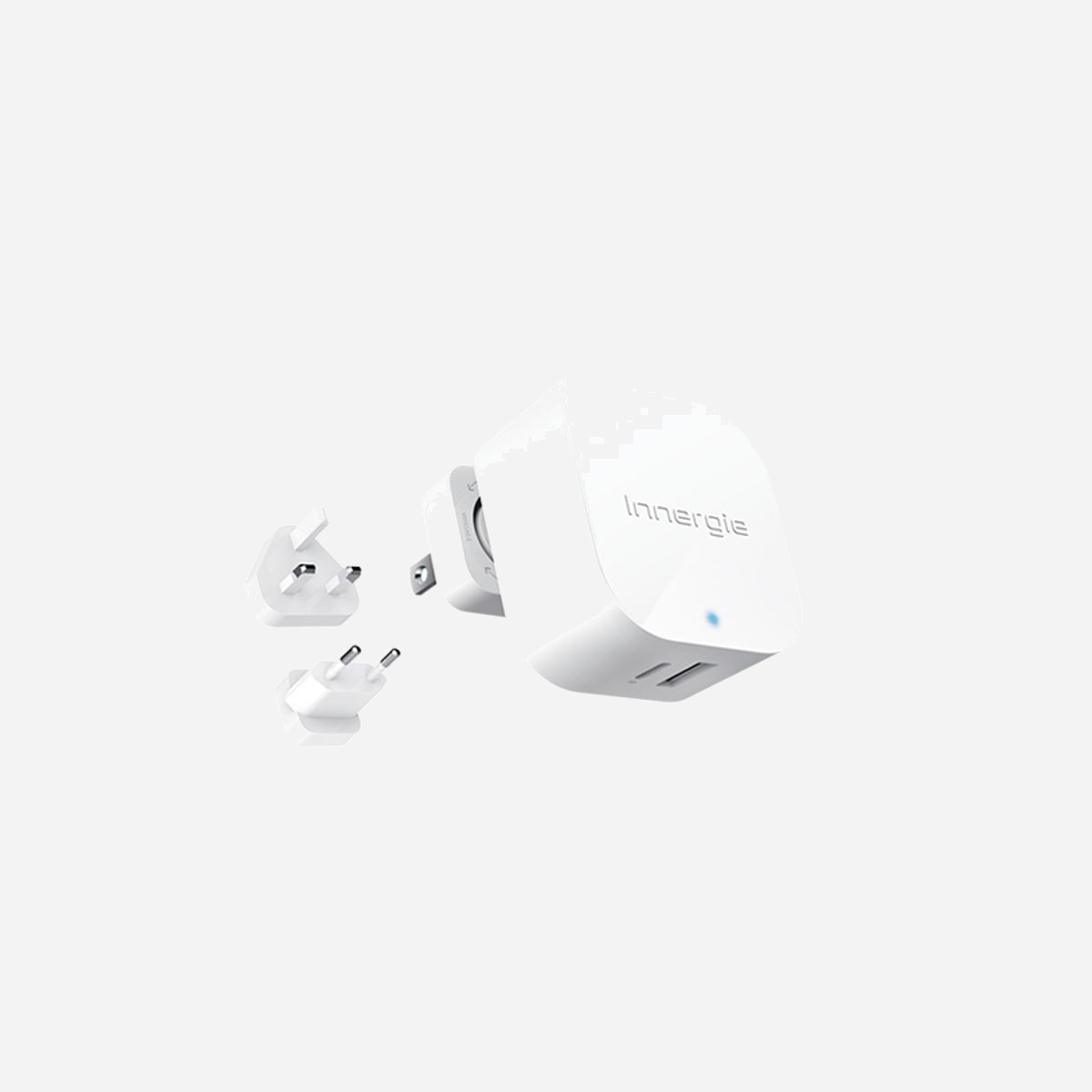 Innergie ADP-45HW-TRC Chargeur Secteur/CC 45W Blanc - USB-A 2.0 + USB-C, Quick Charge 2.0, 5-20V, 1.3A - Téléphone IP, Netbook, Smartphone, Tablette - Innergie ADP-45HW TRC. Type de chargeur: Intérieure, Type de source d'alimentation: Secteur, CC, Compatibilité de chargeur: Téléphone IP, Netbook, Ordinateur portable, Smartphone, Tablette. Tension d'entrée: 100 - 240 V, Tension de sortie (max): 20 V, Courant de sortie de l'adaptateur secteur: 1,3 A. Quantité de Ports USB 2.0: 1, Quantité de ports USB de type C: 1, Charge rapide. Temps de charge: 1,8 min. Couleur du produit: Blanc