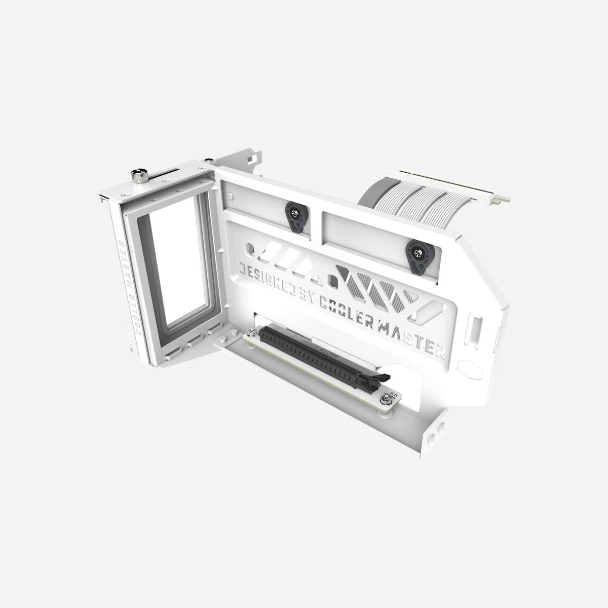 Cooler Master MCA-U000R-WFVK03 Support Carte Graphique Universel PCIe 4.0, Acier/ABS/PP/Laiton/Nickel, Câble Riser 16.5cm, 305x178.1x141.8mm - Cooler Master Gaming MCA-U000R-WFVK03. Type de châssis compatible: Universel, Type: Support de carte graphique, Matériel: ABS, Acier, Polypropylène (PP), Laiton, Nickel, Élastomère thermoplastique (TPE), Polyéthylène. Tension d'entrée: 12 V. Largeur: 305 mm, Profondeur: 178,1 mm, Hauteur: 141,8 mm. Largeur du colis: 144 mm, Profondeur du colis: 168 mm, Hauteur du colis: 265 mm. Largeur du casier principal (externe): 352 mm, Longueur du casier principal (externe): 455 mm, Hauteur du casier principal (externe): 568 mm