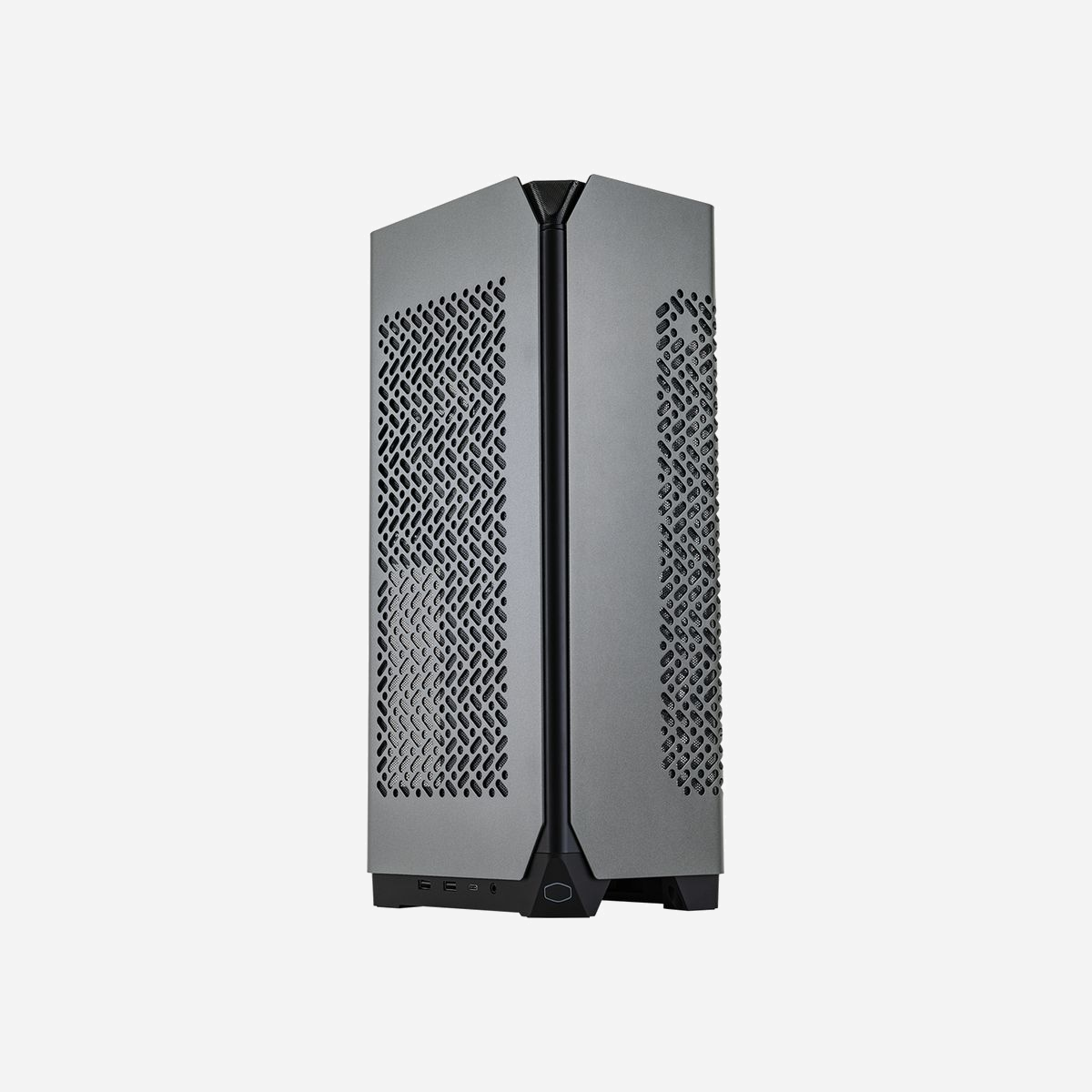 Cooler Master NCORE 100 MAX Gris SFF - Boîtier PC ITX, Bloc 850W ATX 80+ Gold, Refroidissement Liquide 2x120mm, USB 3.2 Gen 1/Gen 2, 1x2.5" - Cooler Master NCORE 100 MAX. Format: Small Form Factor (SFF), Type: PC, Couleur du produit: Gris. Alimentation d'énergie: 850 W, Facteurs de forme d'alimentation pris en charge: ATX, Tension d'entrée AC: 100 - 240 V. Ventilateurs latéraux installés: 1x 120 mm, Ventilateurs arrières installés: 1x 120 mm, Consommation de la pompe: 3,96 W. Facteur de forme SSD: 2.5". Largeur: 212 mm, Profondeur: 155 mm, Hauteur: 481 mm