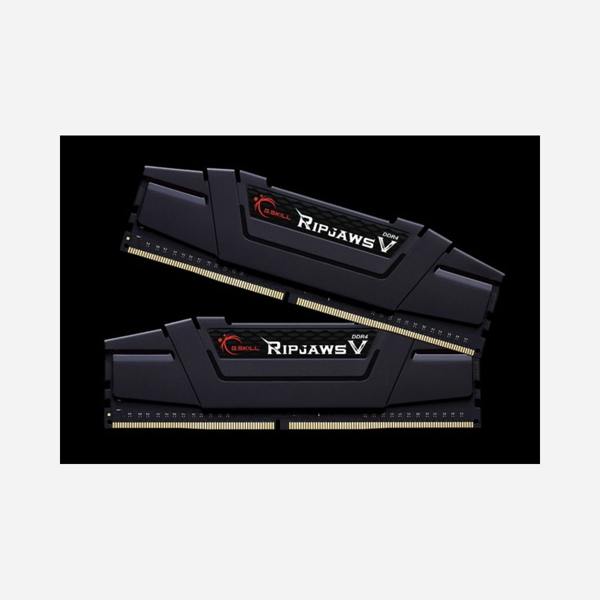 G.Skill Ripjaws V 32Go (2x16Go) DDR4 3200MHz DIMM 288-pin PC/Serveur, Radiateur Noir, Unbuffered, Dual Channel, XMP, 1.2/1.3V - G.Skill Ripjaws V. composant pour: PC/serveur, Mémoire interne: 32 Go, Disposition de la mémoire (modules x dimensions): 2 x 16 Go, Type de mémoire interne: DDR4, Fréquence de la mémoire: 3200 MHz, Support de mémoire: 288-pin DIMM, Couleur du produit: Noir