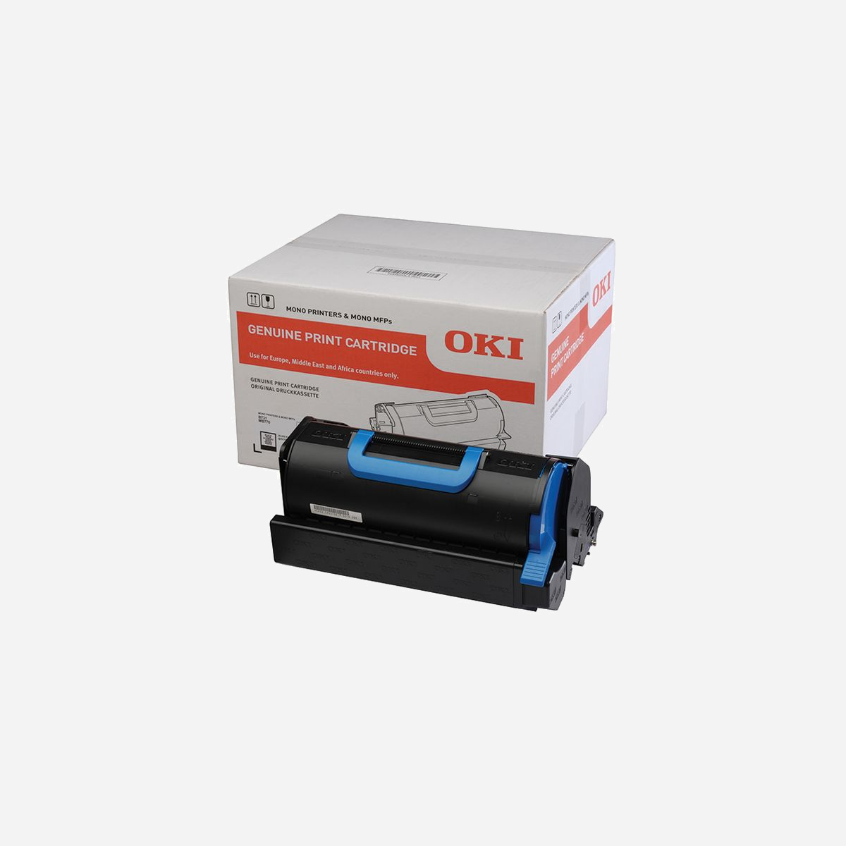 Cartouche de Toner Noir OKI 45439002 Original - 36000 pages A4, Compatible Oki B731/MB770, Rendement Élevé (XL), Monobloc Toner + Tambour - Grande qualité d'impression jusqu'à 36 000 pages A4<br><br>- Monobloc toner + tambour<br><br>Les consommables OKI Printing Solutions sont conçus pour être parfaitement compatibles avec les produits OKI Printing Solutions. Ils garantissent leur meilleur niveau de performances et leur pérennité.<br><br>Cartouches de toner, tambours, papiers, informations sur les consommables, programme de récupération des toners usagés et recyclage ...<br><br>Sélectionnez votre produit dans la liste déroulante pour trouver les consommables originaux OKI, cartouches de toner, tambours d'image et papiers, dont vous avez besoin.