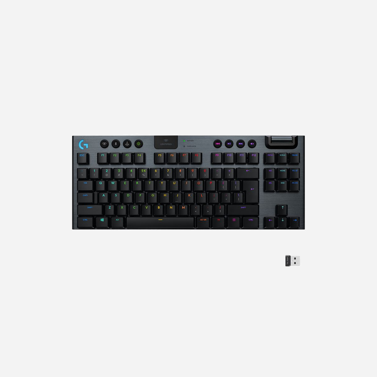 Logitech G 920-009503 Clavier Gaming USB QWERTY US International Charbon, Switchs Logitech GL Tactile, Rétroéclairage LED RGB, Câble 1.8m - Logitech G 920-009503. Facteur de forme du clavier: Taille réelle (100 %). Style de clavier: Droit. Technologie de connectivité: Avec fil, Interface de l'appareil: USB, Interrupteur à clé de clavier: Clavier mécanique, Disposition des touches du clavier: QWERTY. Type de rétro: LED RGB. Longueur de câble: 1,8 m. Utilisation recommandée: Jouer. Couleur du produit: Charbon