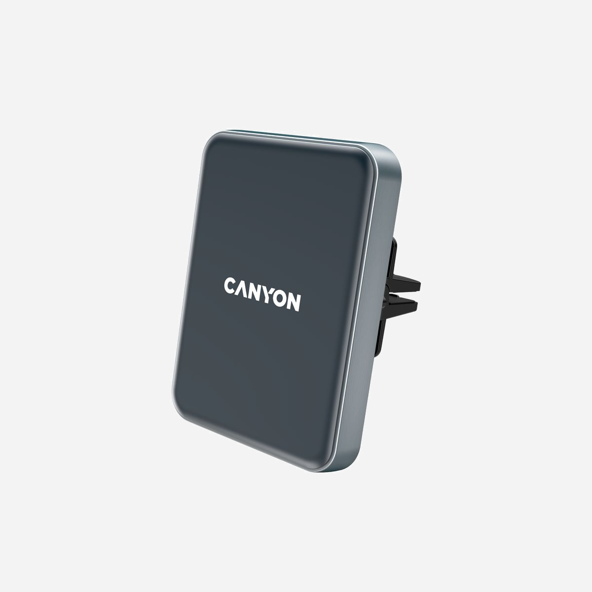 Canyon CNE-CCA15B Support Passif Smartphone/Mobile pour Voiture (Montage Ventilation) Noir avec USB & Recharge Sans Fil, 89x10x89mm, 77g - Canyon C-15. Type d'appareil mobile: Mobile/smartphone, Type: Support passif, Usage adapté: Voiture, Couleur du produit: Noir