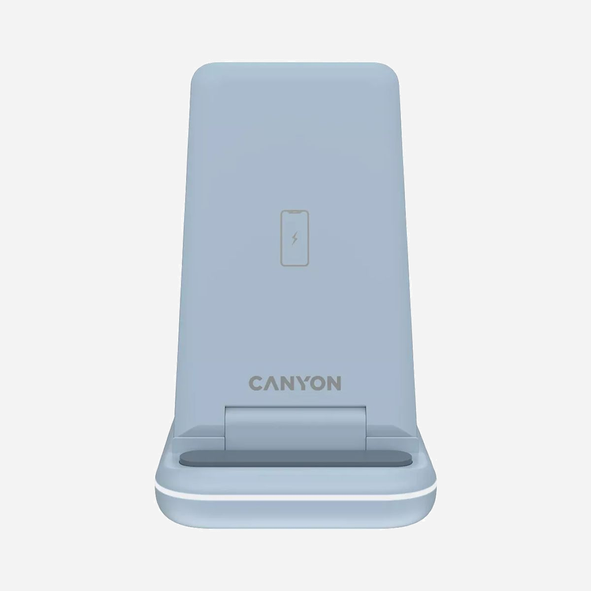 Canyon CNS-WCS304BL Chargeur sans fil 15W Bleu, Entrée 9/12V 1.5A, Compatible Apple, Câble USB-A vers USB-C, 75x28.6mm, 168g - Canyon WS-304. Tension d'entrée: 9/12 V. Charge rapide. Couleur du produit: Bleu