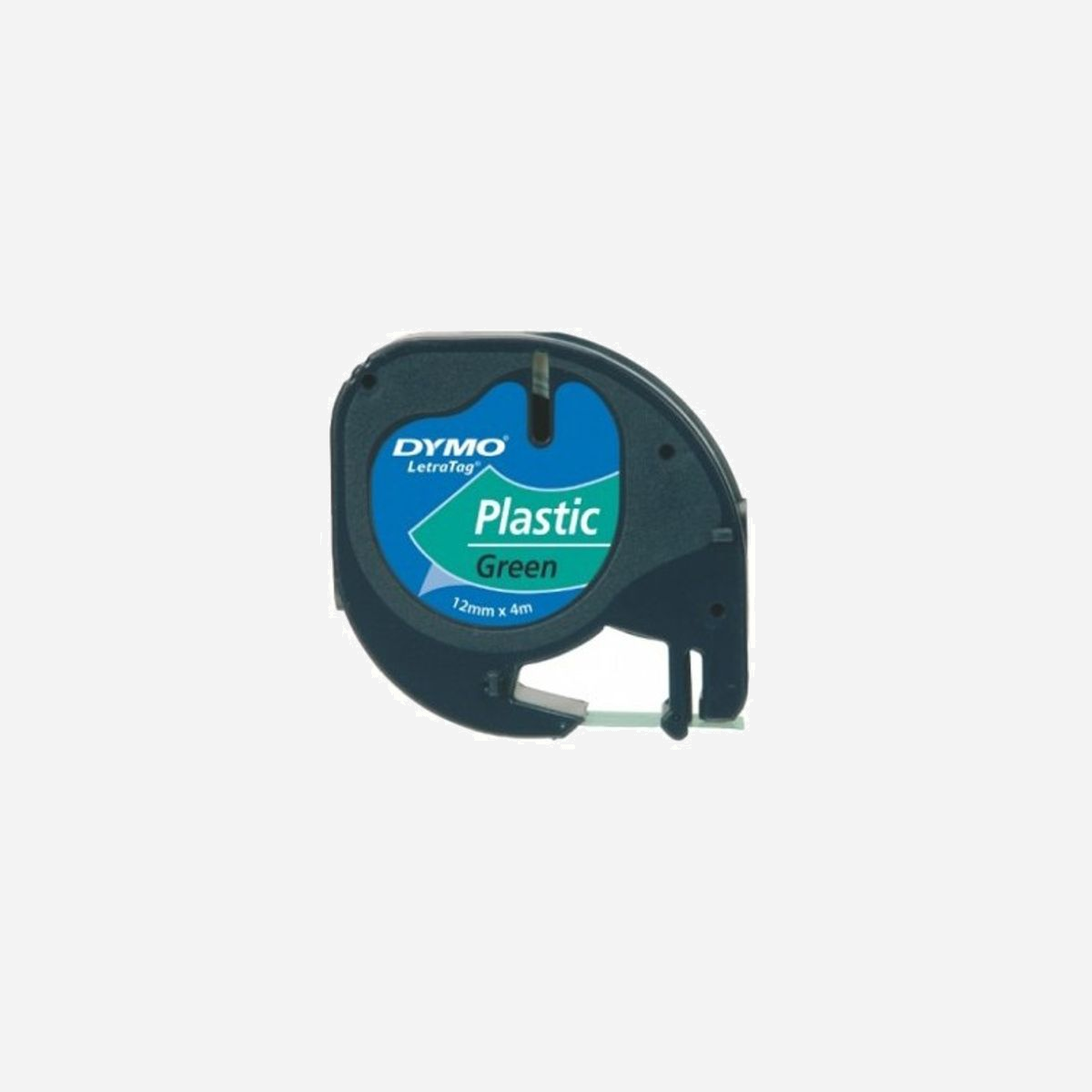 Ruban d'étiquettes DYMO S0721640 Noir sur Vert Polyester 1,2cm x 4m Compatible LetraTag 100T/100H, conditionnement Blister - Essuyables, résistants aux déchirures et faciles à utiliser. Disponibles dans une variété de couleurs pour un impact visuel accru et une communication facile.