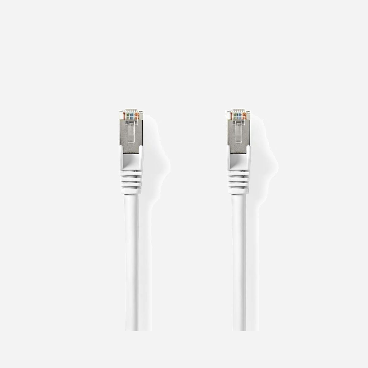 Câble Réseau Nedis Cat8.1 S/FTP (S-STP) 10m RJ-45 Mâle/Mâle Blanc, Contacts Nickel, 40000 Mbit/s, 2000 MHz, Conducteur Cuivre, AWG 27, LSZH - Nedis CCGL85520WT100. Longueur de câble: 10 m, Câble standard: Cat8.1, Blindage du câble: S/FTP (S-STP), Connecteur 1: RJ-45, Connecteur 2: RJ-45, Contacts du connecteur de placage: Nickel, Taux de transfert de données: 40000 Mbit/s, Couleur du produit: Blanc