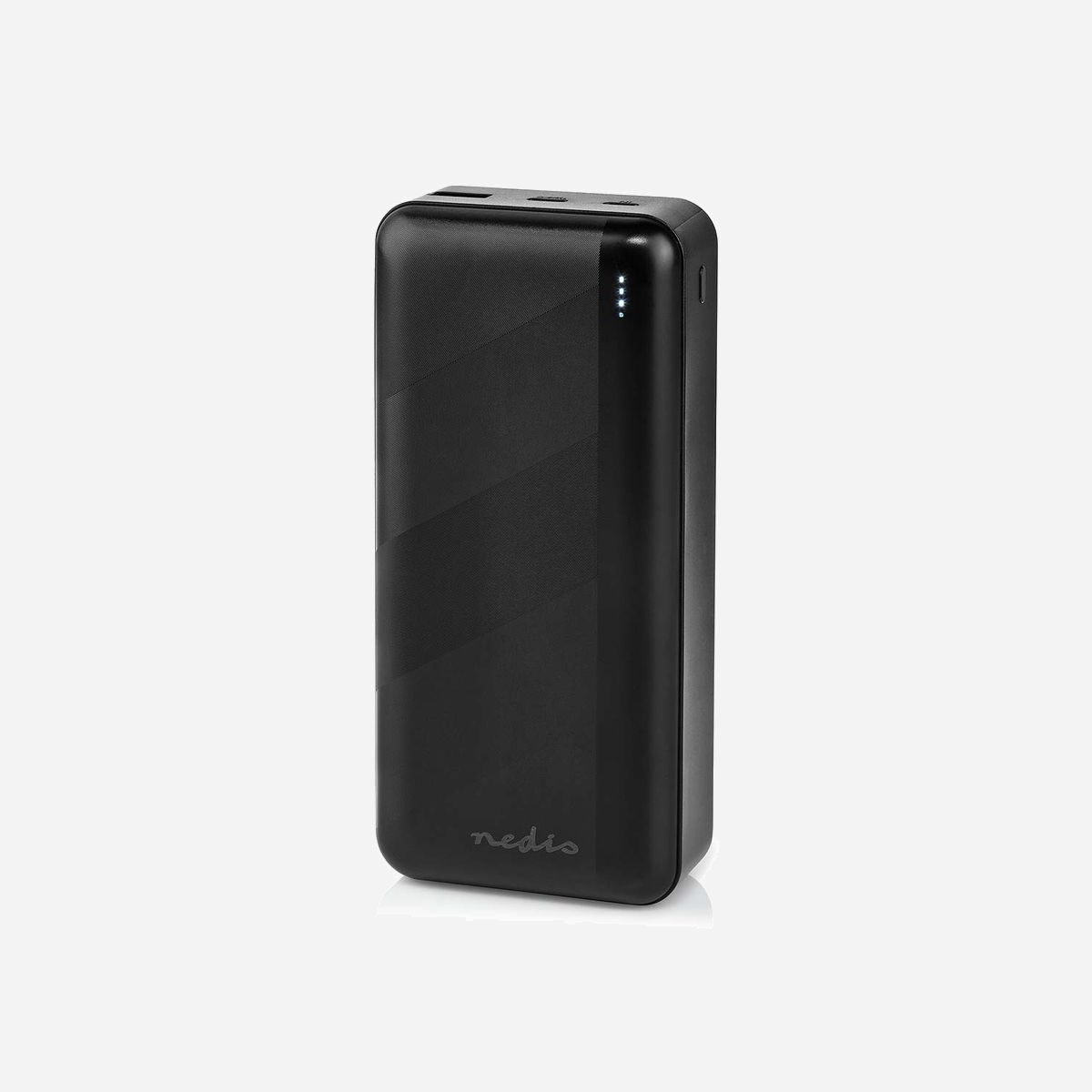 Nedis UPBK65W30000BK Batterie Externe 32000mAh LiPo 65W USB-C Power Delivery, 2 ports, ABS Noir, Recharge Smartphones/Tablettes/Laptops - Nedis UPBK65W30000BK. Capacité de la batterie: 32000 mAh, Technologie batterie: Lithium Polymère (LiPo), Tension des piles: 3,7 V. Quantité de ports USB de type C: 1. Puissance de sortie totale: 65 W, Courant de sortie: 3,25 A. Couleur du produit: Noir