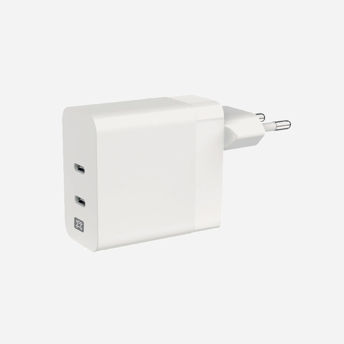 XtremeMac XWH-SPC60-03 Chargeur Secteur USB-C 65W (100-240V) Blanc - 2 Ports USB-C, Charge Rapide, Intérieur - Compatible Smartphones, Tablettes, MacBook, iPads - XtremeMac XWH-SPC60-03. Type de chargeur: Intérieure, Type de source d'alimentation: Secteur, Compatibilité de chargeur: Smartphone, Tablette. Tension d'entrée: 100 - 240 V. Quantité de ports USB de type C: 2, Charge rapide. Couleur du produit: Blanc