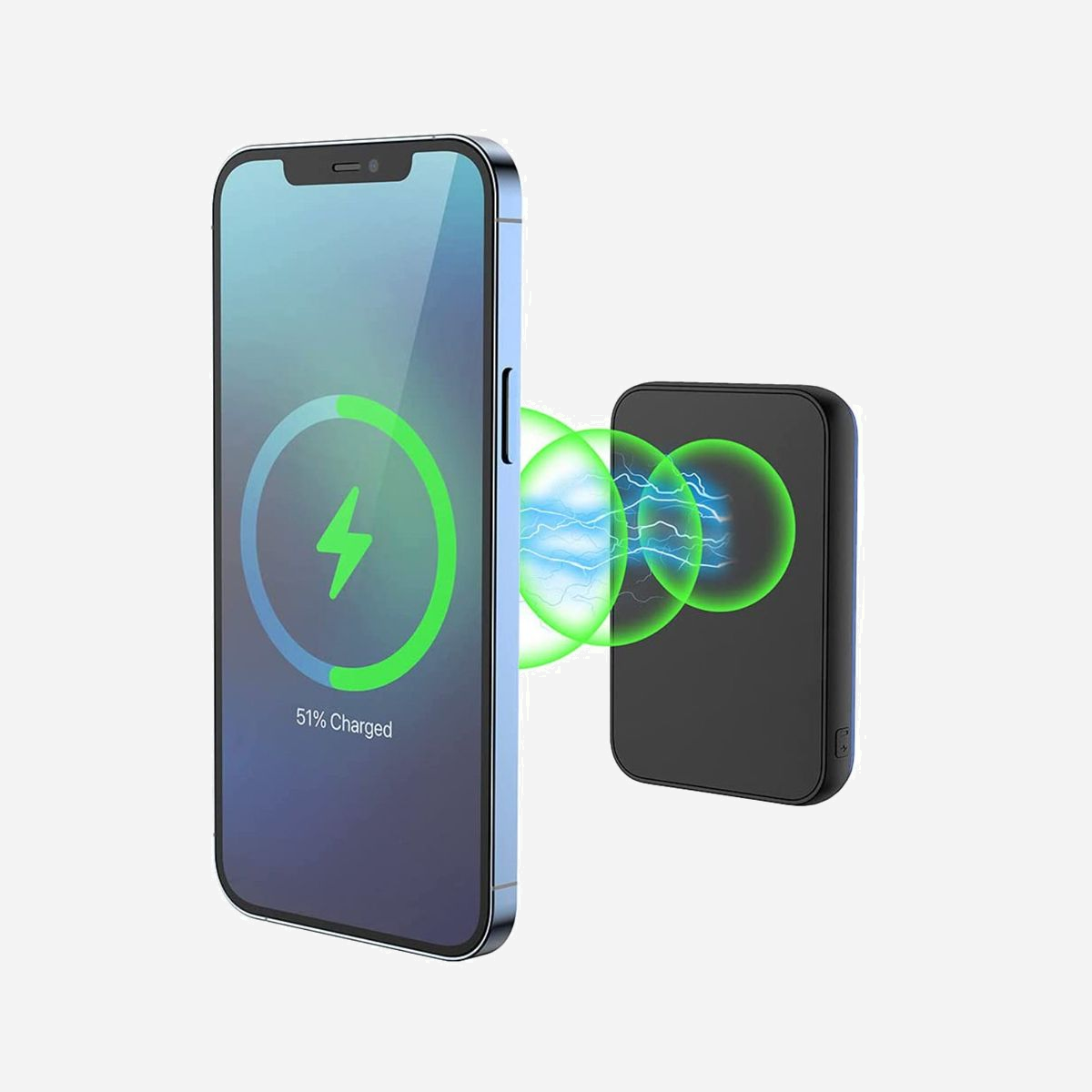 XtremeMac XWH-PMS-13 Powerbank 10000mAh Li-Ion Noir, Recharge sans Fil MagSafe, USB-C 20W Power Delivery, USB-A, Compatible iPhone - Powerbank spécialement conçu et fabriqué pour les derniers iPhones avec MagSafe.<br><br>Chargez rapidement votre iPhone sans fil avec la batterie externe XtremeMac.<br>La haute capacité de 10 000 mAh permet de recharger :<br>- Tous les modèles d'iPhone 16, 15, 14 et 13 Pro Max => 2 à 3 fois<br>- iPhone 13 & 13 Pro => 3 à 4 fois<br>- iPhone 13 mini et tous les modèles d'iPhone 12 => 4 fois<br><br>Fixez simplement le powerbank magnétiquement à l'arrière de votre iPhone, et la charge commence immédiatement, tandis que le powerbank reste fermement fixé à votre téléphone.<br><br>Utilisez les ports USB-C et USB-A supplémentaires pour charger tout autre appareil compatible avec un câble.<br><br>Un arbre de support détachable à l'arrière de la batterie externe permet de maintenir votre iPhone en position de docking pour le garder visible horizontalement ou verticalement pendant qu'il se charge.