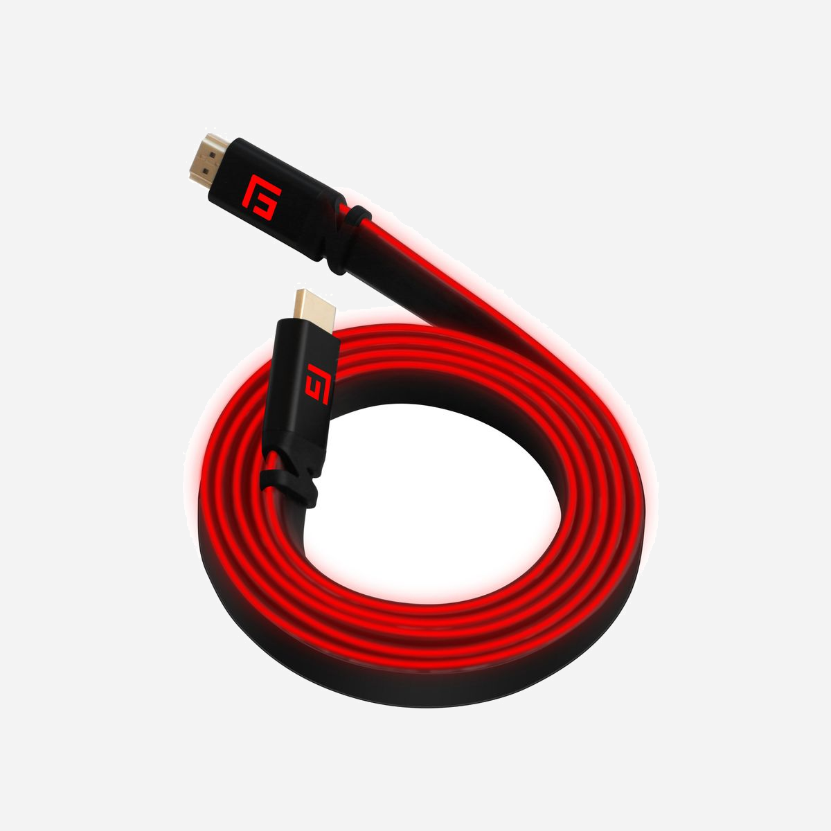 Câble HDMI Floating Grip FG-HDMILED-300-RED 3m, HDMI 2.1 Type A Mâle/Mâle, Résolution 7680 x 4320, 120Hz, Canal Ethernet, Éclairage LED Rouge - Floating Grip FG-HDMILED-300-RED. Longueur de câble: 3 m, Connecteur 1: HDMI Type A (Standard), Genre de connecteur 1: Mâle, Connecteur 2: HDMI Type A (Standard), Genre de connecteur 2: Mâle, Version HDMI: 2.1, Couleur du produit: Noir