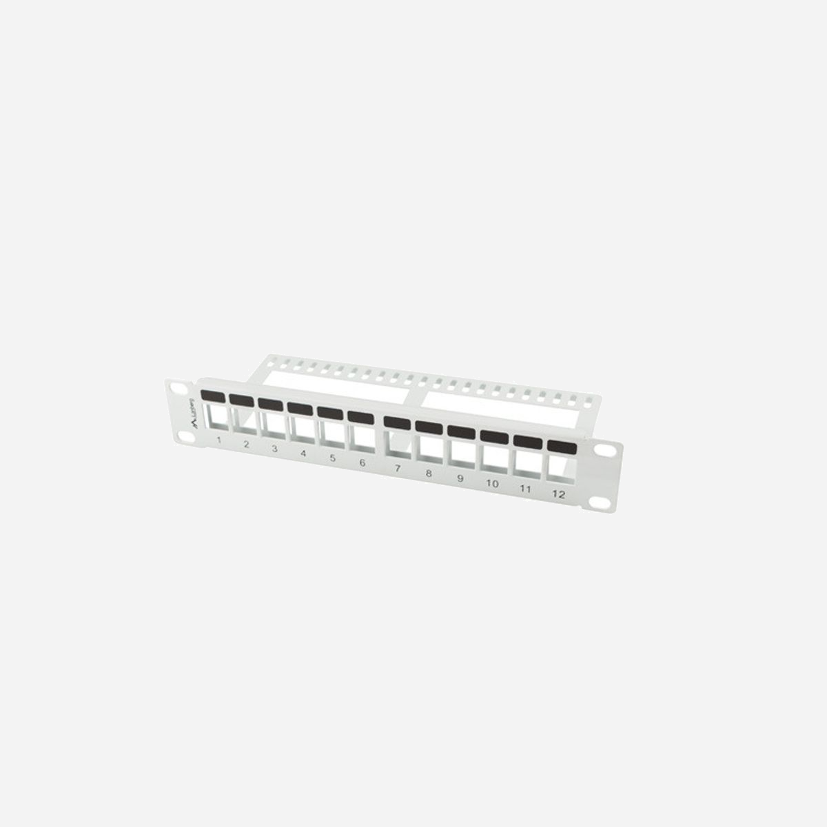 Lanberg PPKS-9112-S Panneau de Brassage 1U 12 Ports Gris Métal 254x99.3x44.5mm pour Baie de Raccordement Réseau - Lanberg PPKS-9112-S. Capacité du rack: 1U, Couleur du produit: Gris, Matériel: Métal. Largeur: 254 mm, Profondeur: 99,3 mm, Hauteur: 44,5 mm
