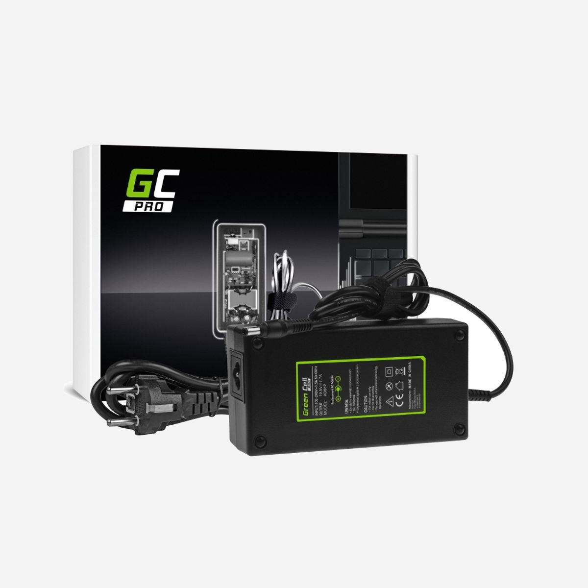 Green Cell AD56P Adaptateur Secteur Interne 150W pour Ordinateur Portable ASUS/MSI 19.5V 7.7A Noir - Compatibilité G550 G551 GE60 GE70 et autres - Green Cell AD56P. Utilité: Ordinateur portable, Type d'alimentation d'énergie: Intérieure, Puissance de sortie: 150 W. Couleur du produit: Noir. Certificats de conformité: RoHS, Certification: CE. Largeur: 170 mm, Profondeur: 85 mm, Hauteur: 42 mm. Quantité: 1 pièce(s)