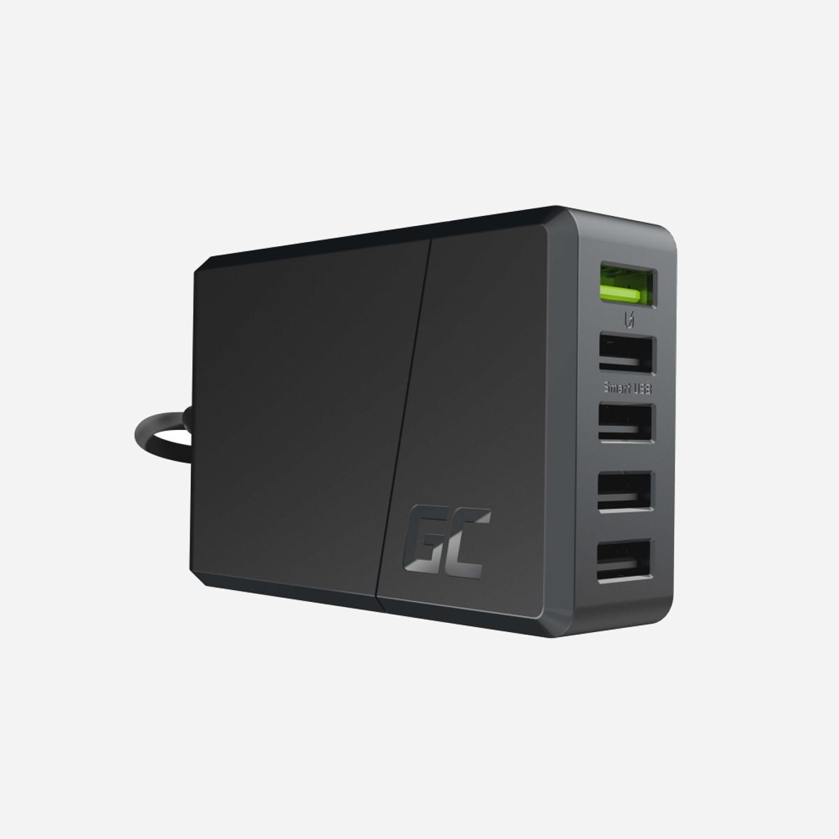 Green Cell CHARGC05 - Chargeur Secteur Universel 5 Ports USB 2.0, 52W, Quick Charge 3.0, 100-240V, Protections Surchauffe, Noir - Green Cell CHARGC05. Type de chargeur: Intérieure, Type de source d'alimentation: Secteur, Compatibilité de chargeur: Universel. Tension d'entrée: 100 - 240 V, Tension de sortie (max): 12 V. Quantité de Ports USB 2.0: 5, Charge rapide, Dispositifs de protection électrique: Surchauffe. Couleur du produit: Noir