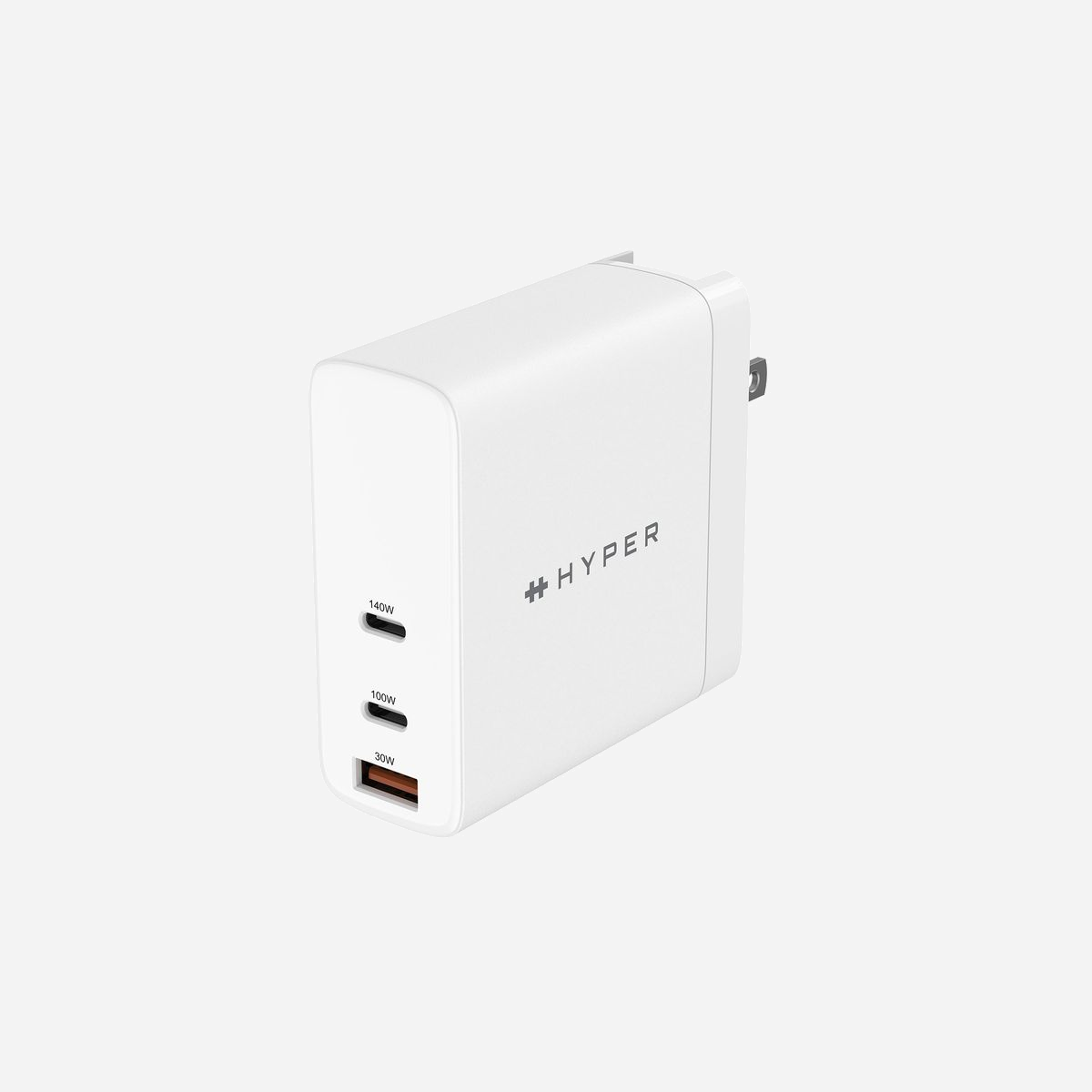 HYPER Chargeur Secteur Universel 140W Blanc - 2x USB Type-C, USB Power Delivery 3.1, Câble 2m, Fiches AU/EU/UK - HJG140WW - HYPER HJG140WW. Type de chargeur: Intérieure, Type de source d'alimentation: Secteur, Compatibilité de chargeur: Universel, Quantité de ports USB de type C: 2, Charge rapide. Longueur de câble: 2 m, Couleur du produit: Blanc