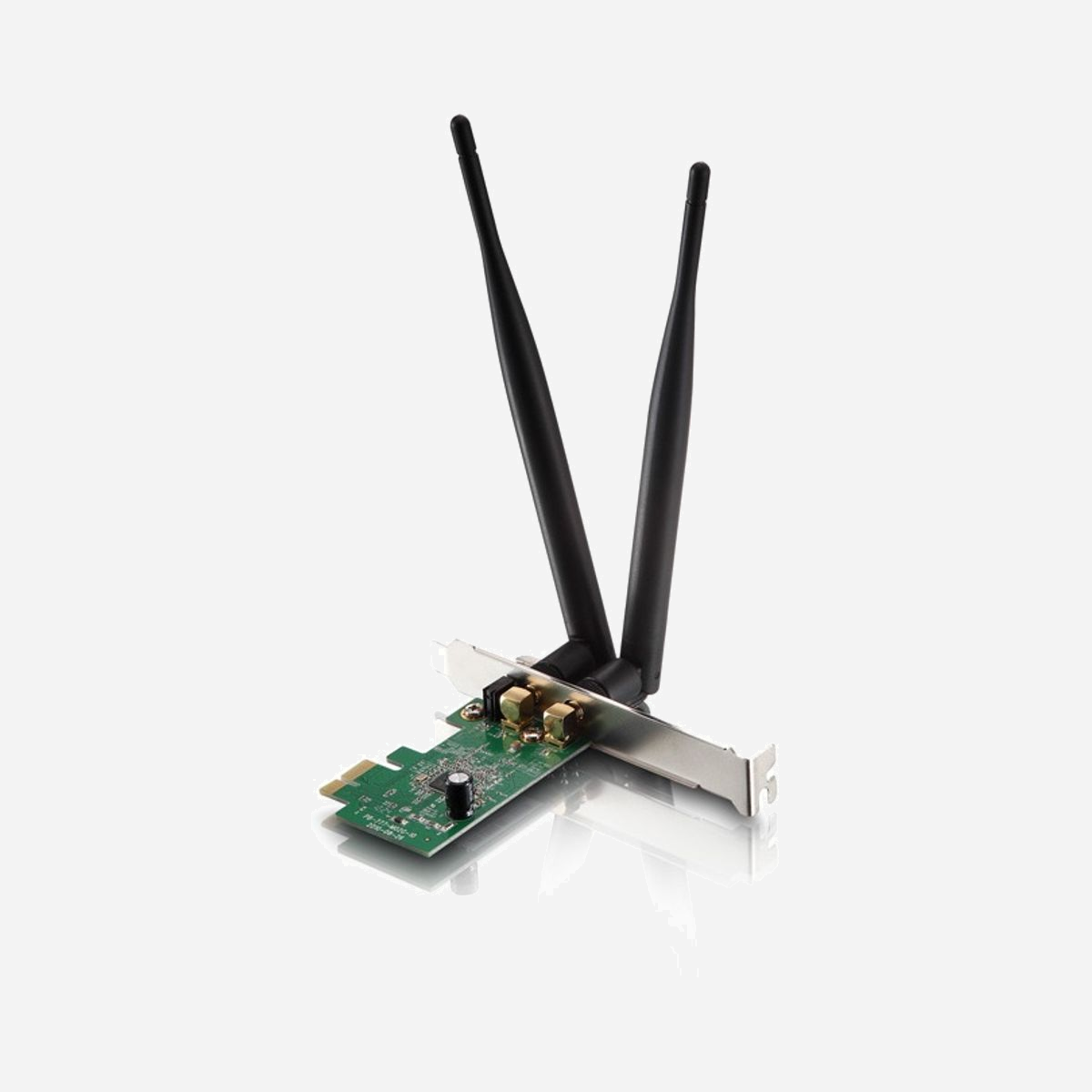 Netis System WF-2113 - Carte Réseau Interne WLAN 300 Mbps - PCI Express - Wi-Fi 4 (802.11n) - Bande 2.4GHz - Antenne 5 dBi - Compatible Windows/Linux - Netis System WF-2113. Interne. Technologie de connectivité: Sans fil, Interface de l'hôte: PCI Express, Interface: WLAN. Débit de transfert des données maximum: 300 Mbit/s, Norme Wi-Fi: Wi-Fi 4 (802.11n), Bande Wi-Fi: Monobande (2,4 GHz). Couleur du produit: Vert, Argent