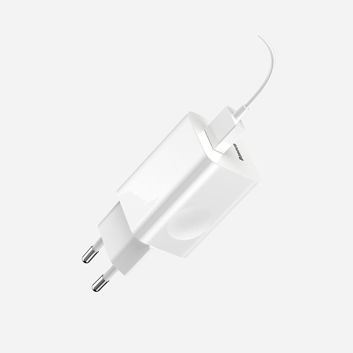 Baseus CCALL-BX02 Chargeur USB 18W Quick Charge, Tension 3.8-8V, Compatibilité Universelle Téléphone/Tablette, Entrée 100-240V, Blanc - Baseus Quick Charger. Type de chargeur: Intérieure, Extérieure, Type de source d'alimentation: USB, Compatibilité de chargeur: Téléphone portable, Tablette, Universel. Tension d'entrée: 100 - 240 V, Tension de sortie (max): 8 V. Charge rapide. Couleur du produit: Blanc
